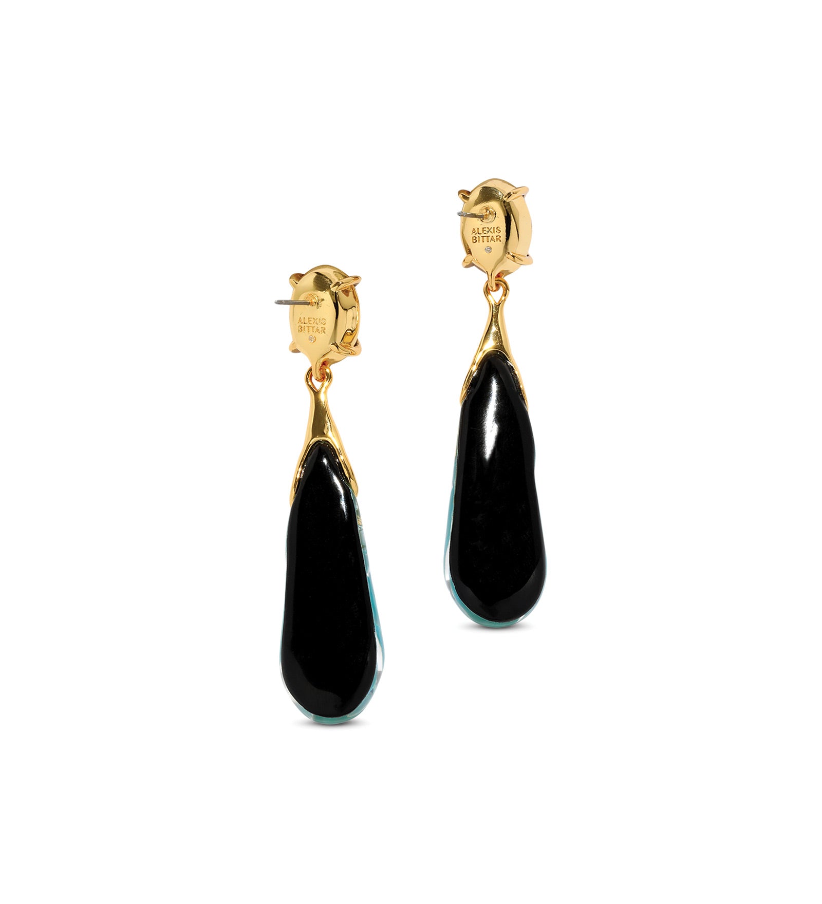 BonBon Crystal Small
Teardrop Earrings 14k Gold Plated, Mediterranean Opal Lucite