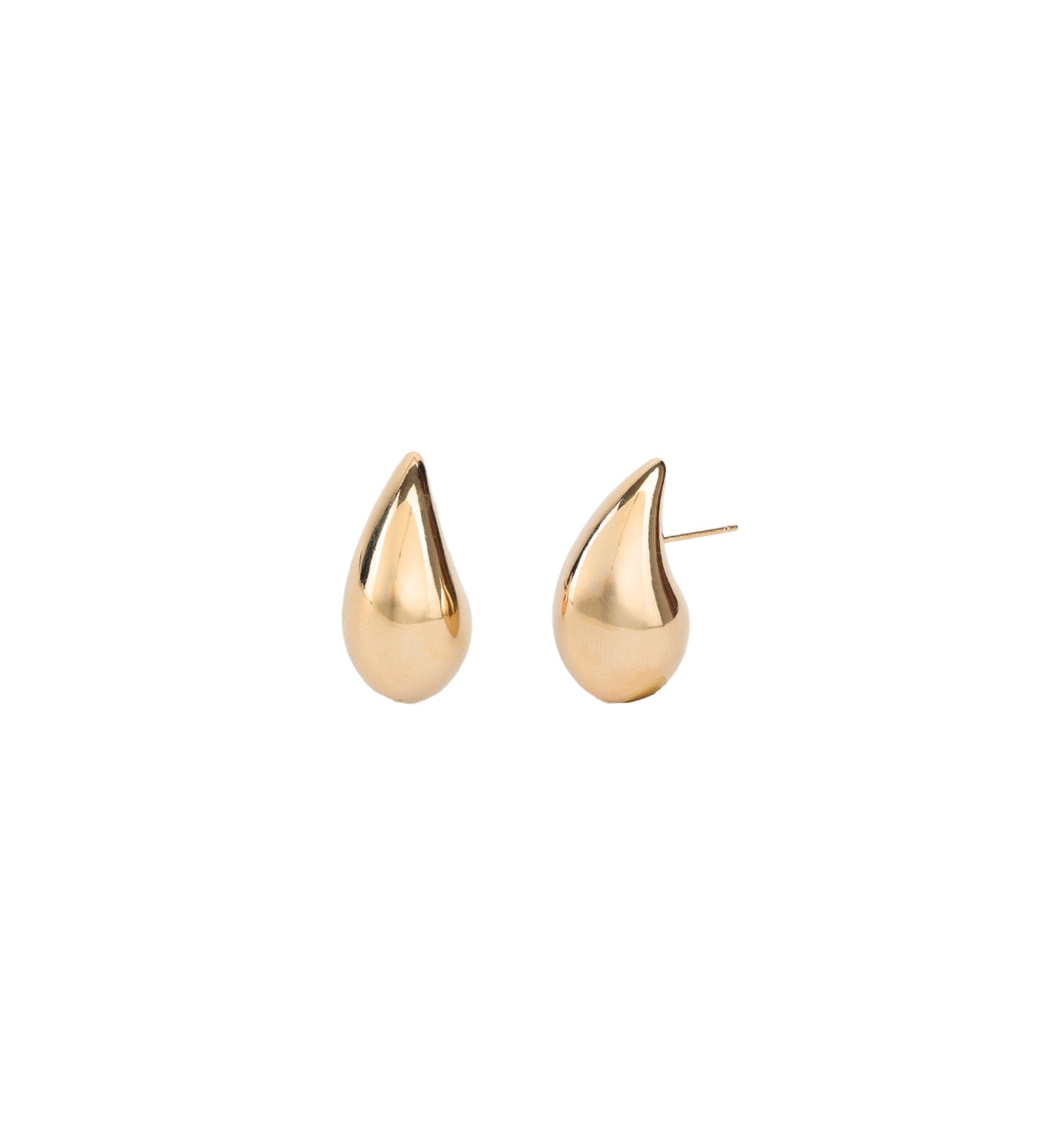Baseline-Teardrop Medium Studs-Earrings-18k Gold Plated-Blue Ruby Jewellery-Vancouver Canada