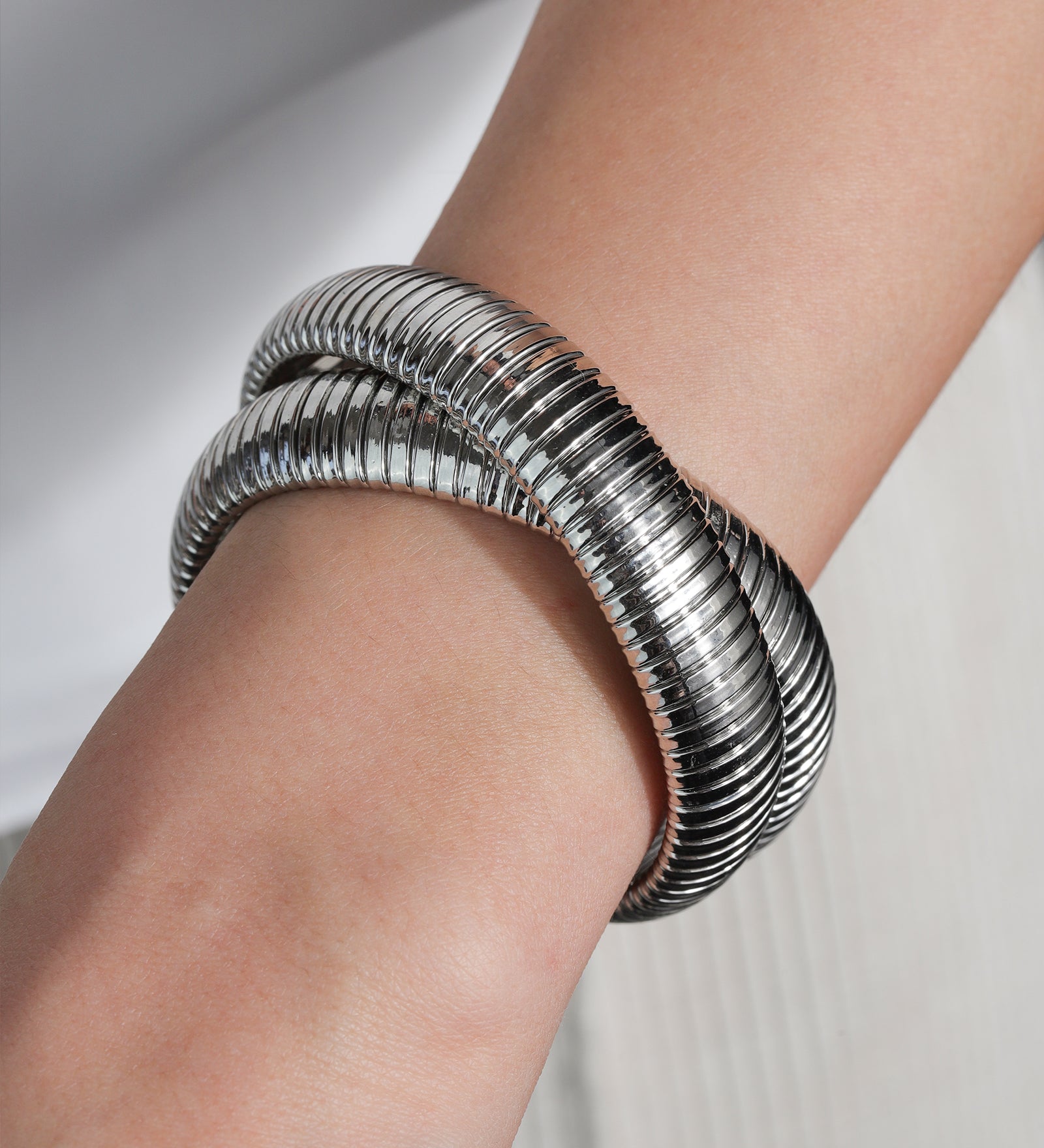 Baseline-Double Cobra Bangle-Bracelets-Blue Ruby Jewellery-Vancouver Canada