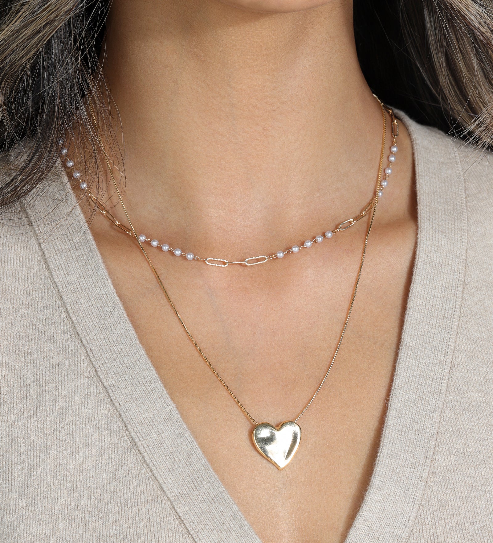 Baseline-Heart Box Chain Necklace-Necklaces-Blue Ruby Jewellery-Vancouver Canada