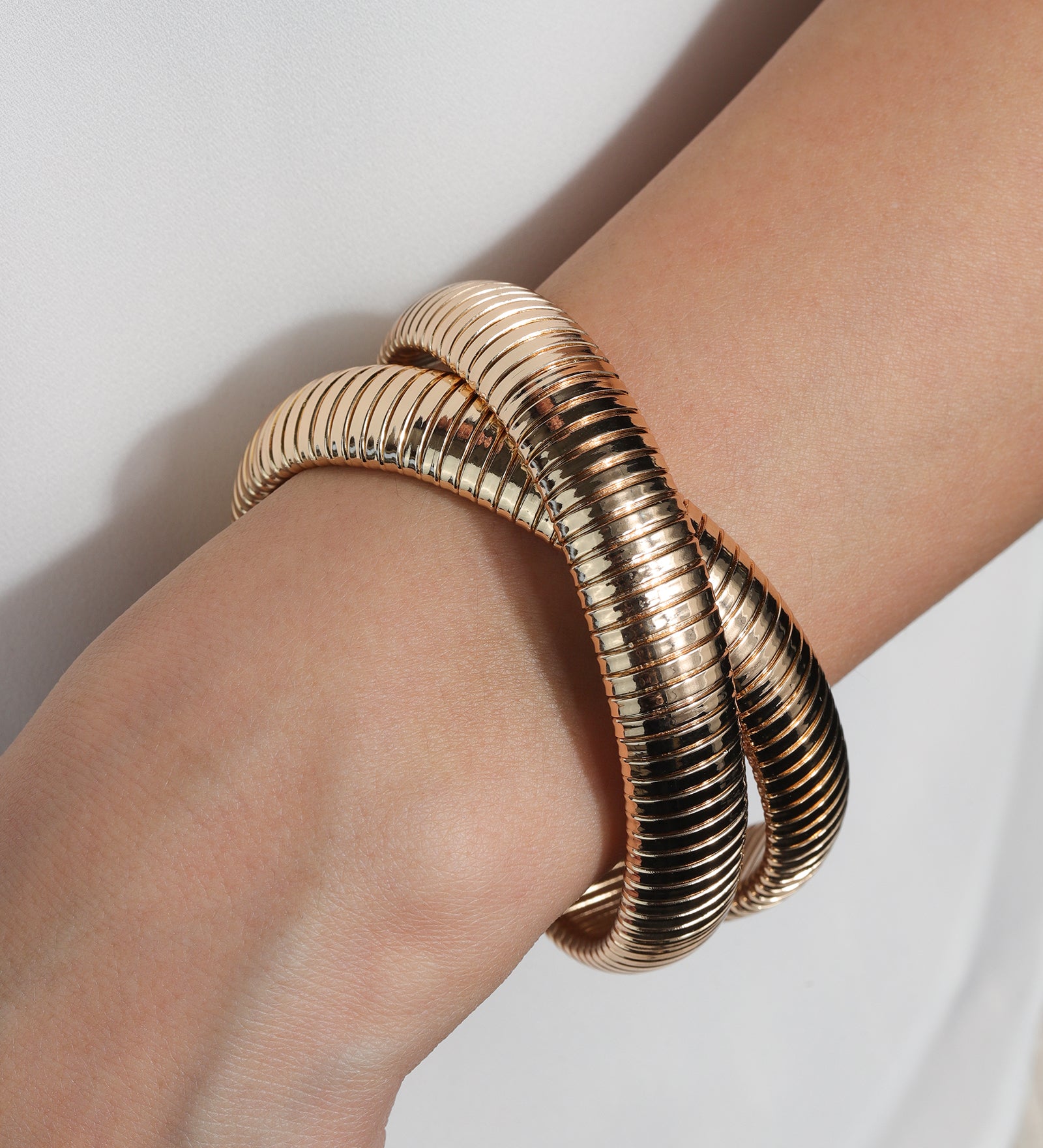 Baseline-Double Cobra Bangle-Bracelets-Blue Ruby Jewellery-Vancouver Canada