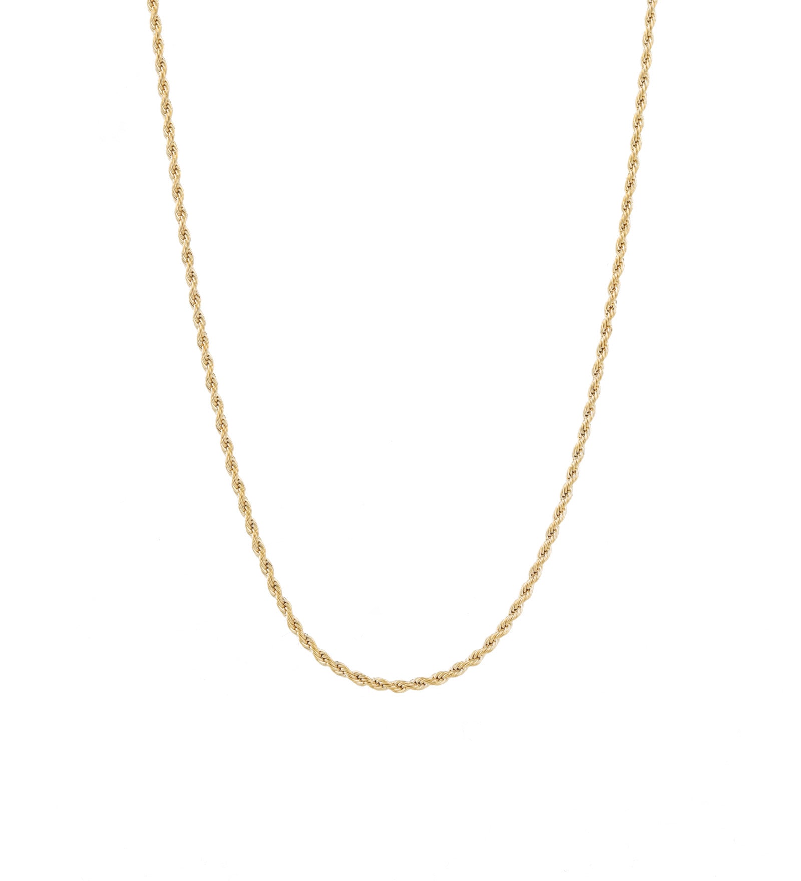 Rope Chain 18k Gold Plated / 20" - 22"