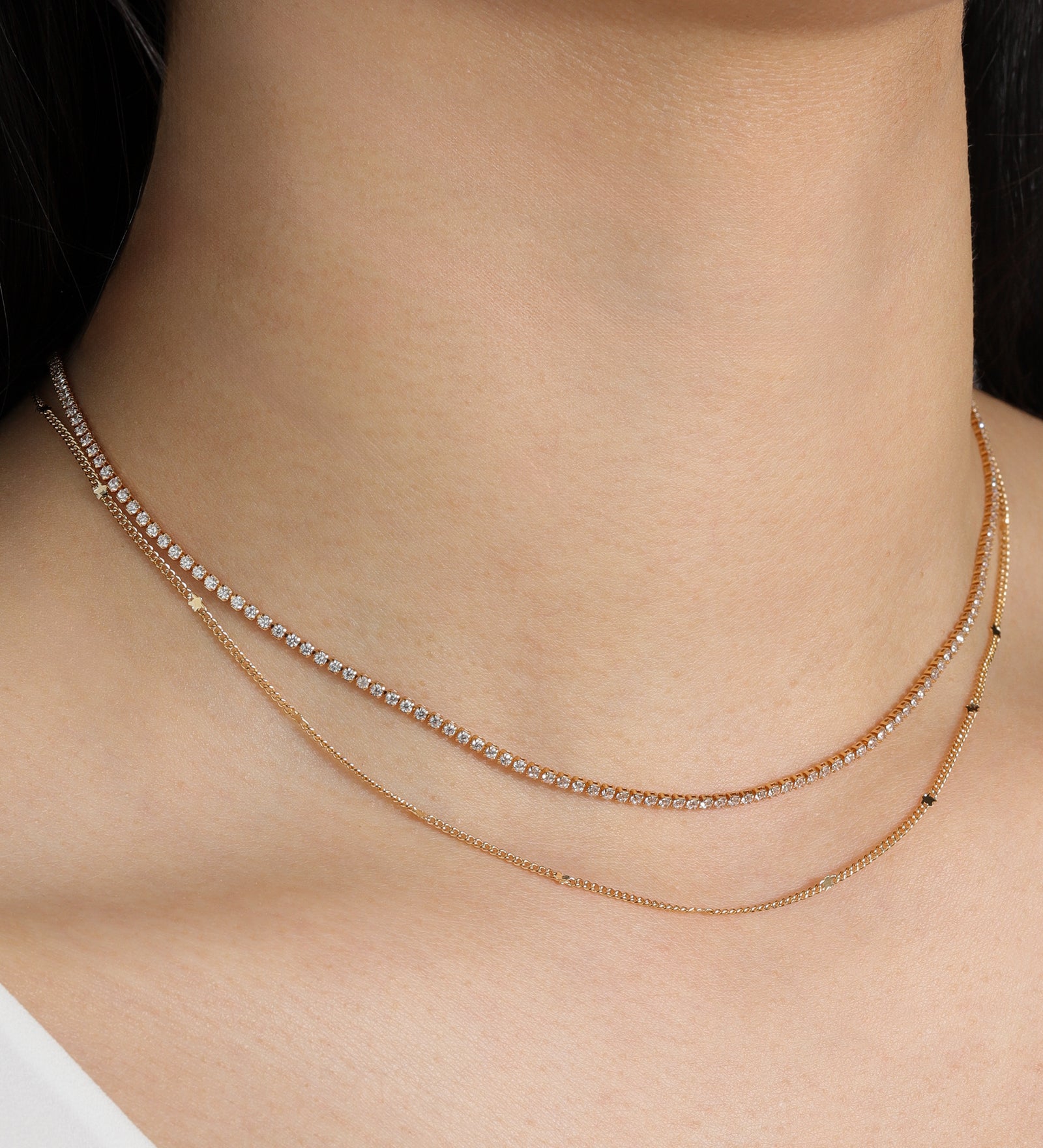 Baseline-Star Rolo Necklace-Necklaces-Blue Ruby Jewellery-Vancouver Canada