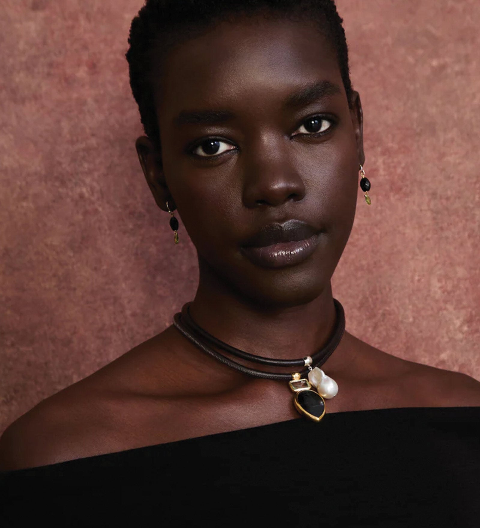 Rosemary Necklace Sterling Silver, White Pearl