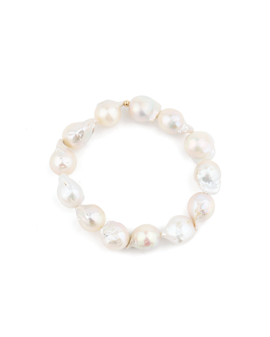 Cause We Care-Baroque Pearl Bracelet-Bracelets-14k Gold Filled, White Pearl-Blue Ruby Jewellery-Vancouver Canada