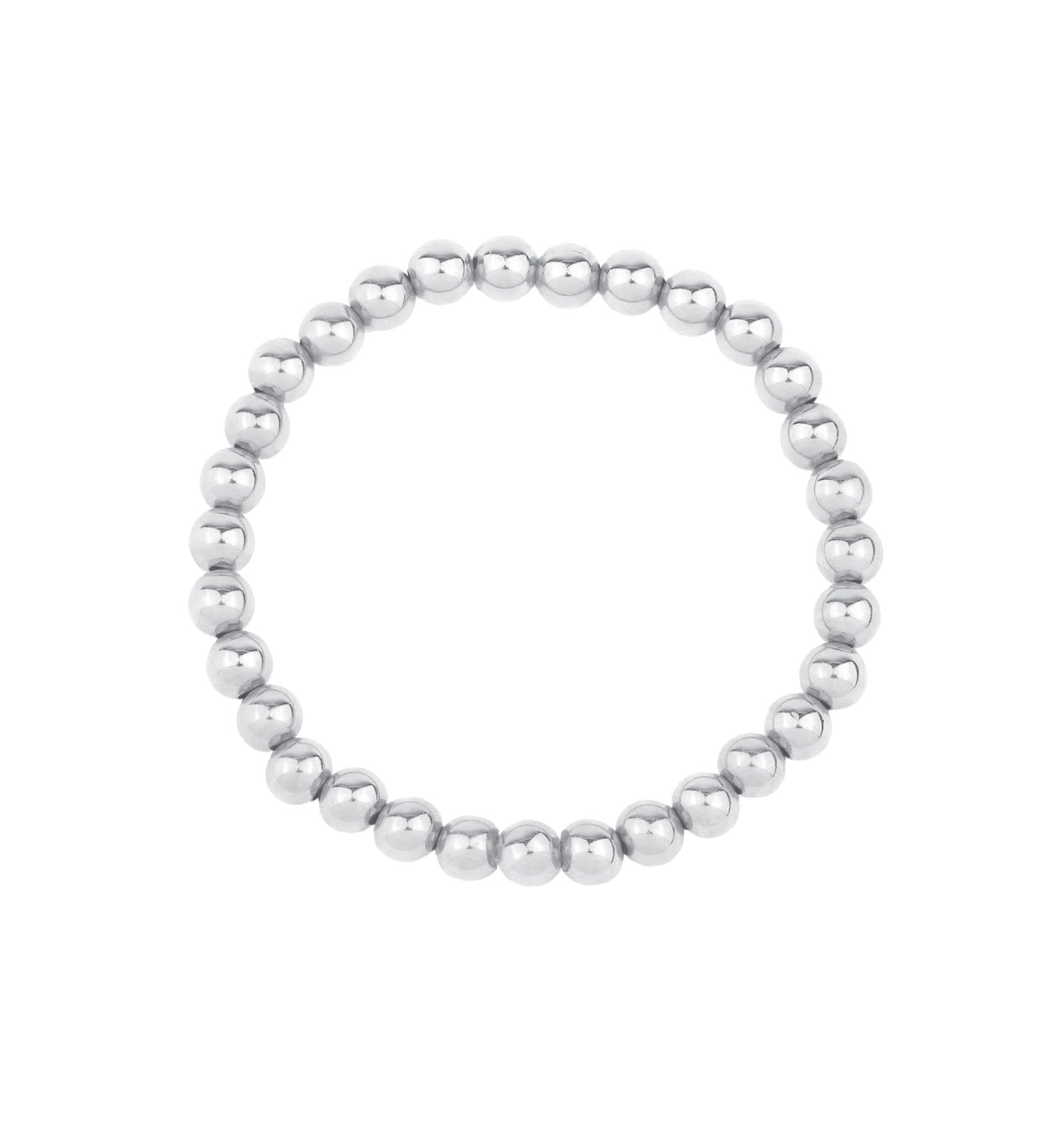 Cause We Care-Beaded Bracelet | 6mm-Bracelets-Sterling Silver-Blue Ruby Jewellery-Vancouver Canada