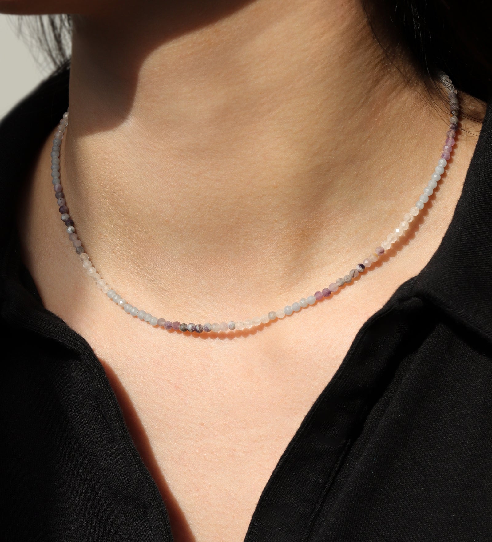 Gem Jar-Mix Stone Necklace | 3mm-Necklaces-Blue Ruby Jewellery-Vancouver Canada