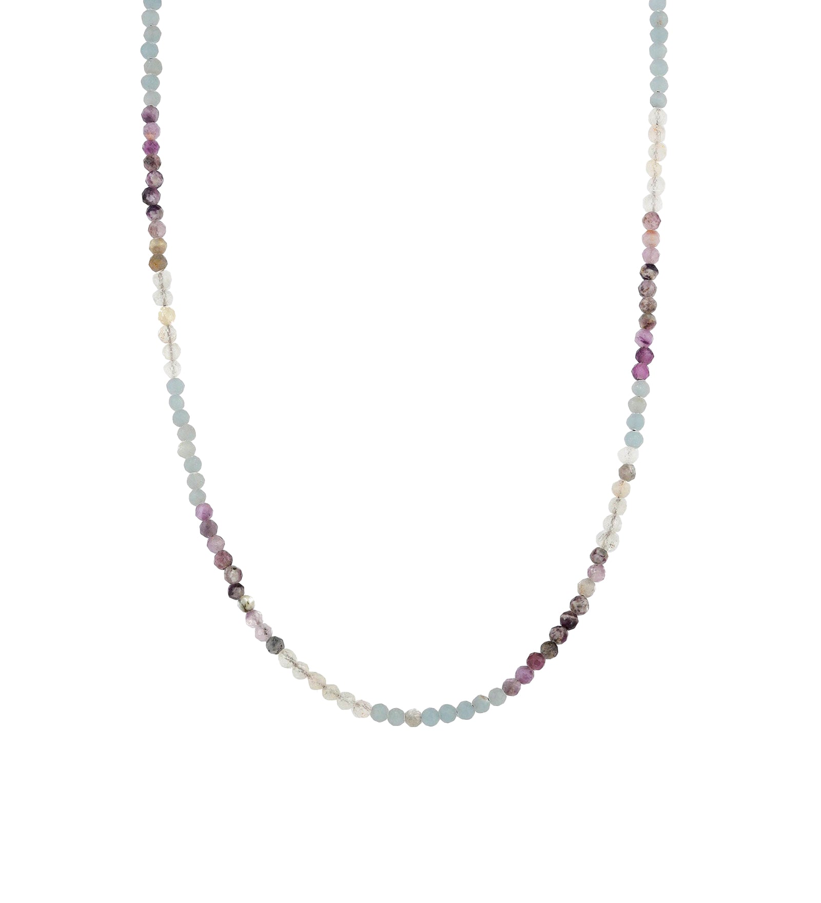 Gem Jar-Mix Stone Necklace | 3mm-Necklaces-14k Gold Filled, Aquamarine, Moonstone, Amethyst-Blue Ruby Jewellery-Vancouver Canada