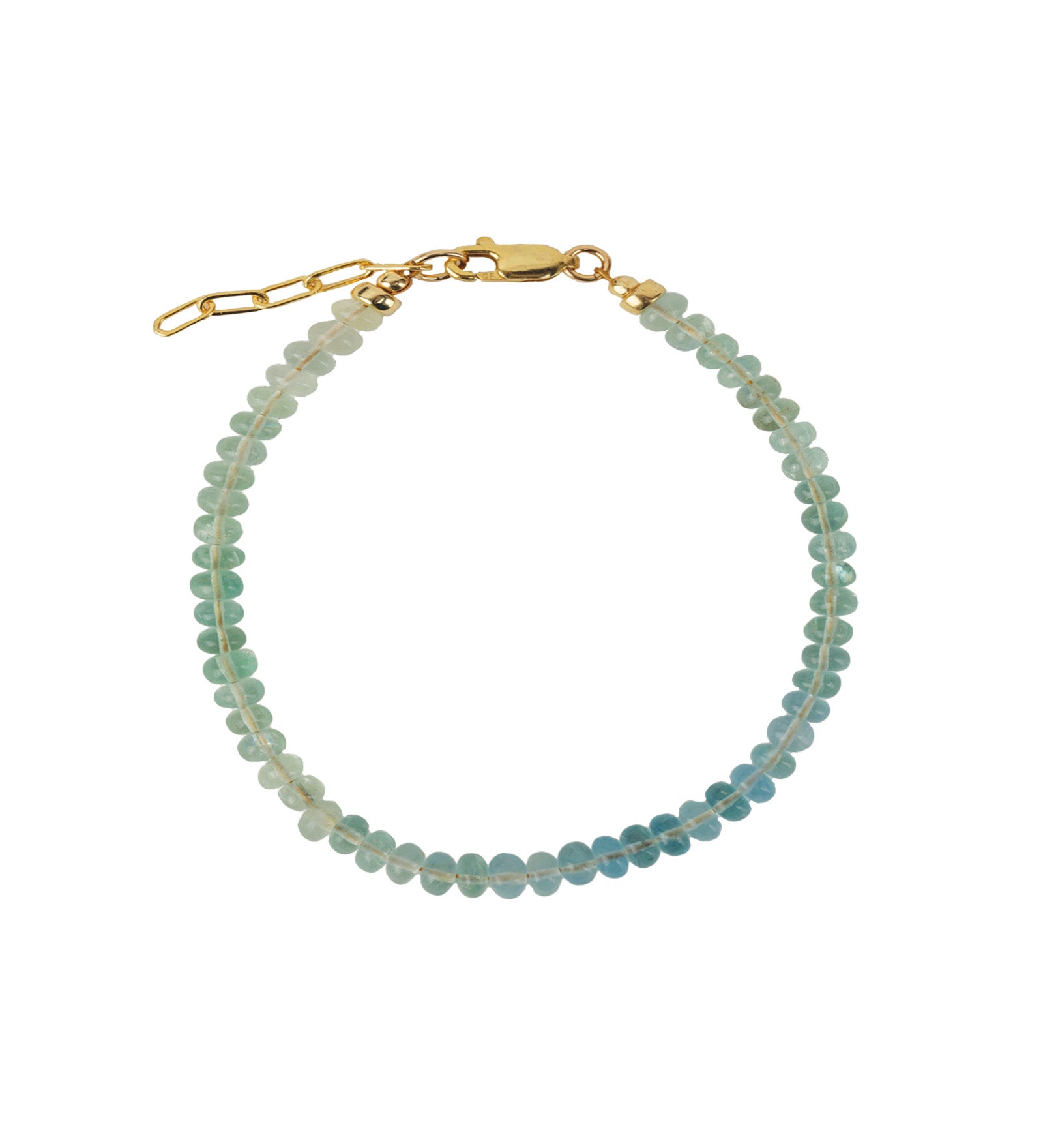 Mix Stone Bracelet | 3.5mm 14k Gold Filled, Fluorite