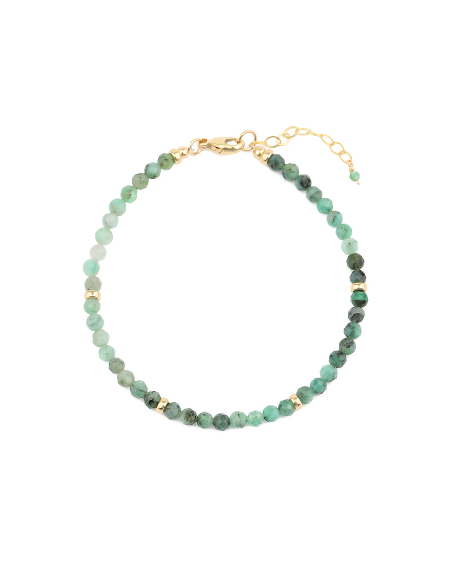 Gem Jar-Emerald Nugget Bracelet-Bracelets-14k Gold Filled, Emerald-Blue Ruby Jewellery-Vancouver Canada