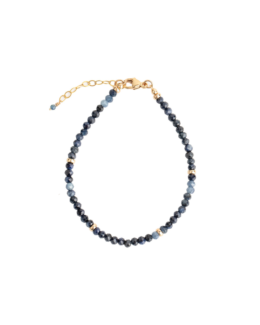 Gem Jar-Blue Sapphire Nugget Bracelet-Bracelets-14k Gold Filled, Blue Sapphire-Blue Ruby Jewellery-Vancouver Canada