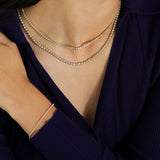 Goldhive-Diamond Tennis Bracelet | Small-Bracelets-14k Yellow Gold, Diamond-Blue Ruby Jewellery-Vancouver Canada