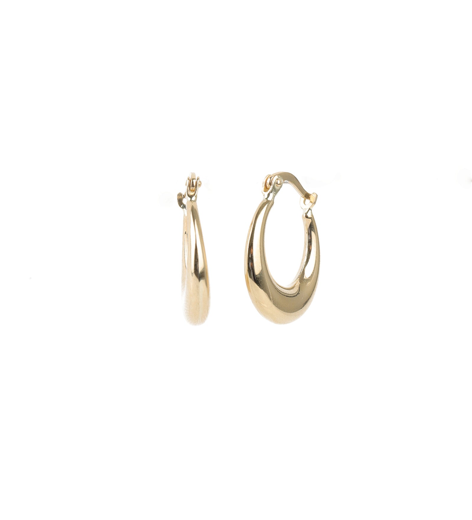 Tapered Huggies | 17mm 10k Yellow Gold