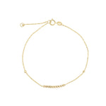 Ball Row Chain Bracelet 10k Yellow Gold