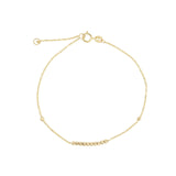 Ball Row Chain Bracelet 10k Yellow Gold