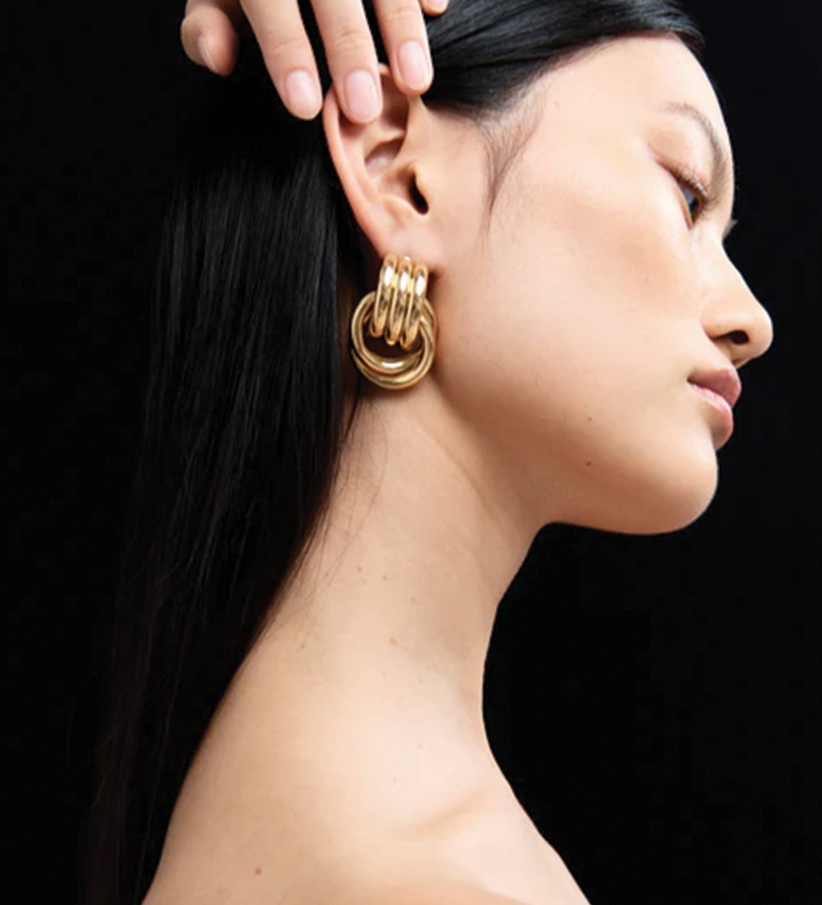 Heaven Mayhem-Double Knot Studs-Earrings-Blue Ruby Jewellery-Vancouver Canada