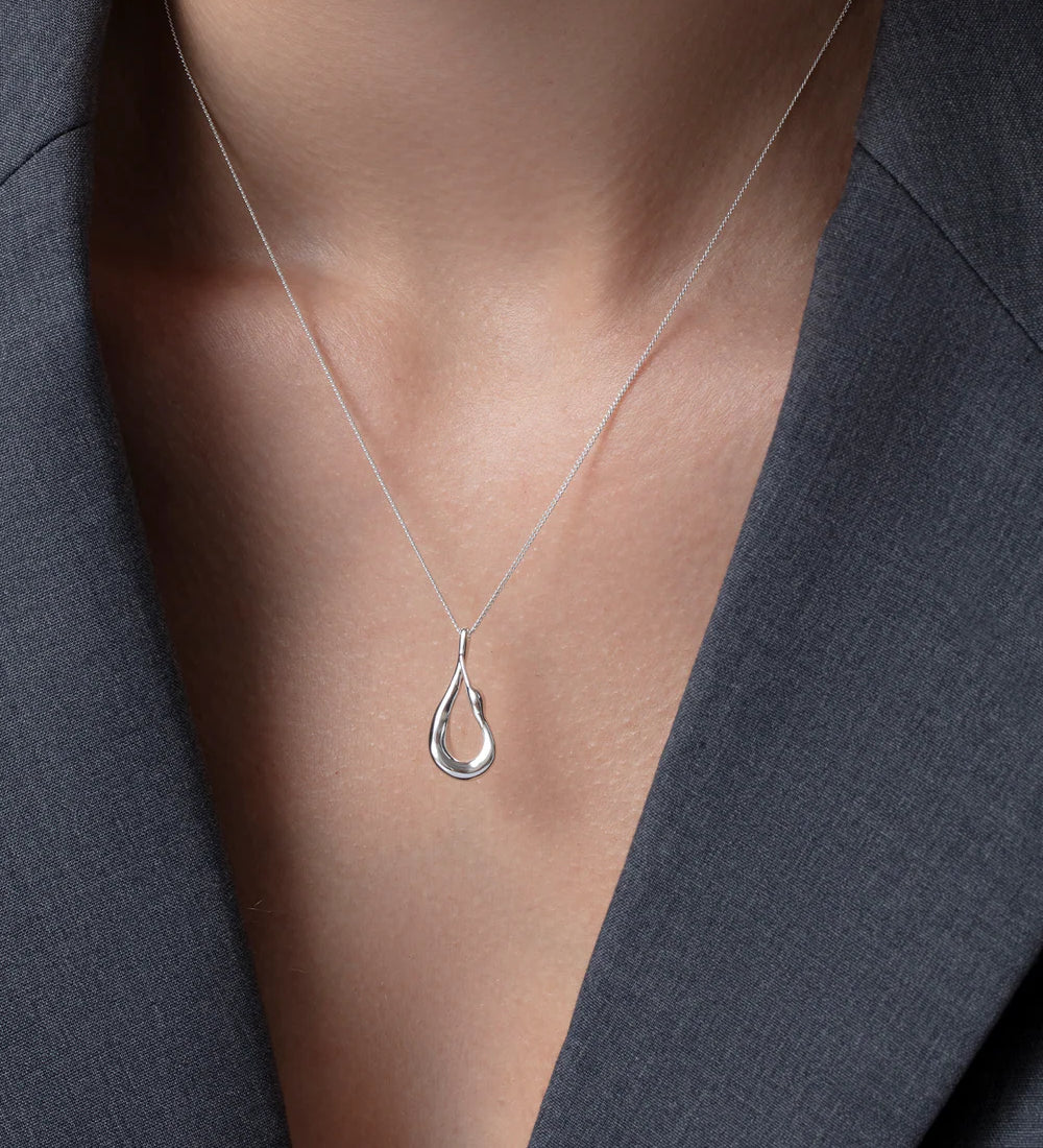 Jenny Bird-Mini Egret Pendant Necklace-Necklaces-Blue Ruby Jewellery-Vancouver Canada