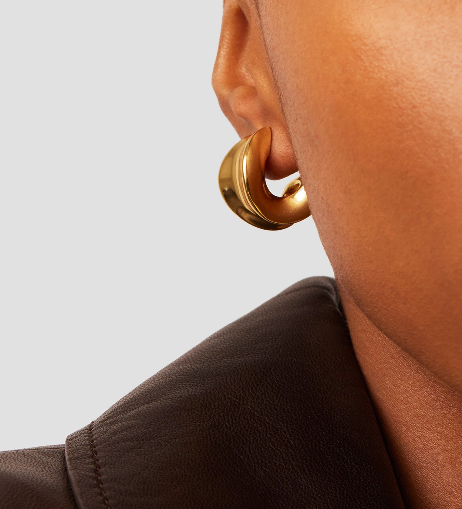 Chunky Doune Hoops 14k Gold Plated