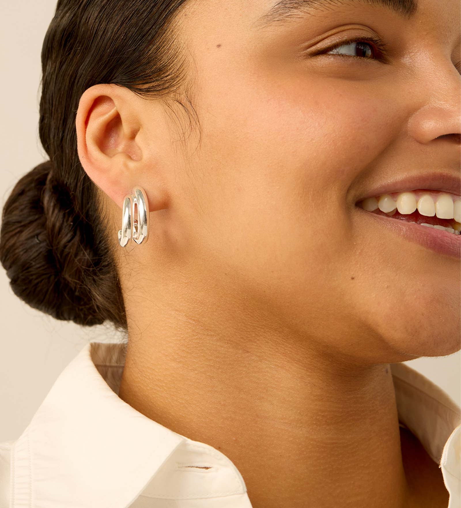 Florence Earrings Silver Plated