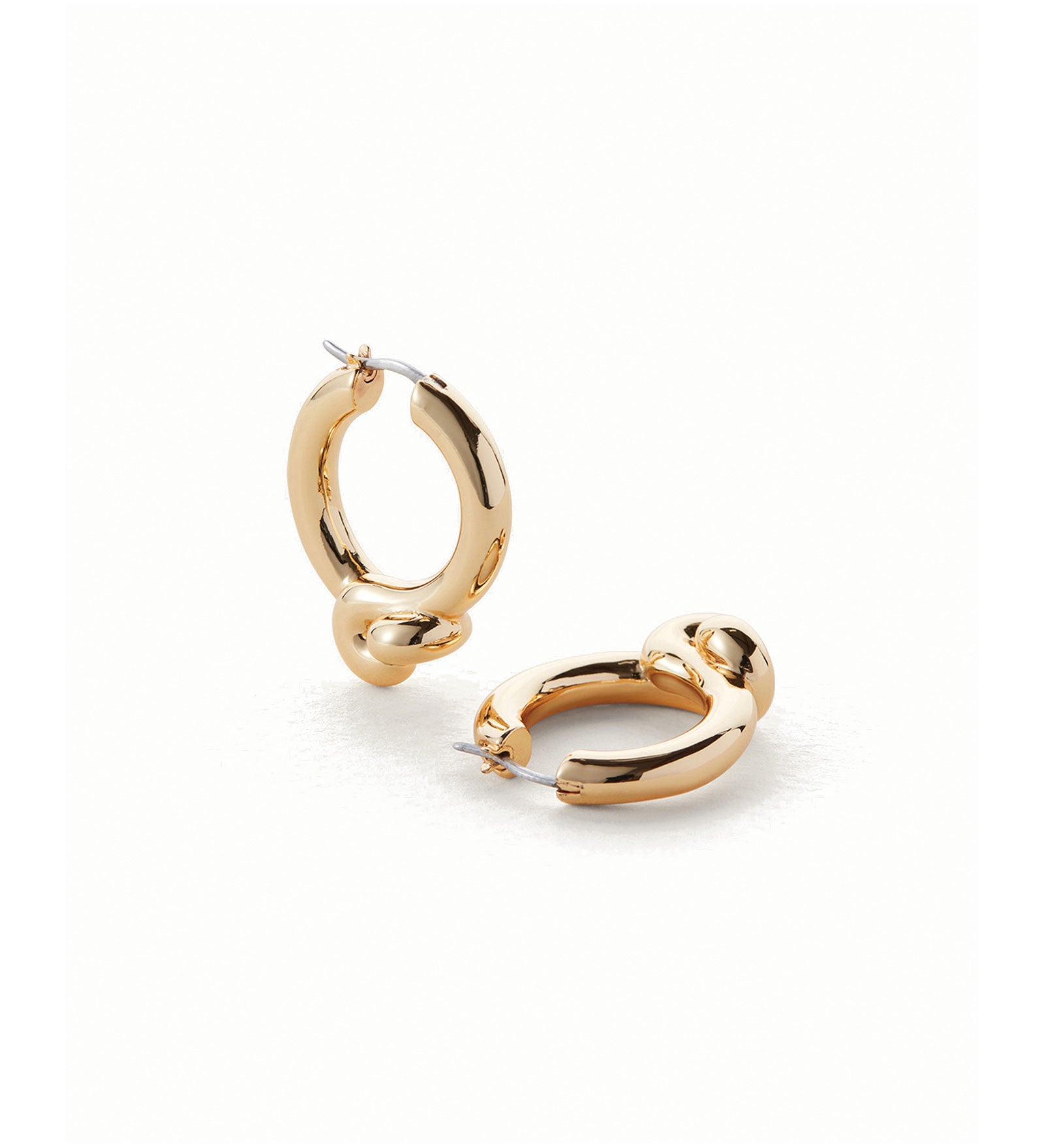 Jenny Bird-Maeve Hoop Earrings-Earrings-14k Gold Plated, White Pearl-Blue Ruby Jewellery-Vancouver Canada