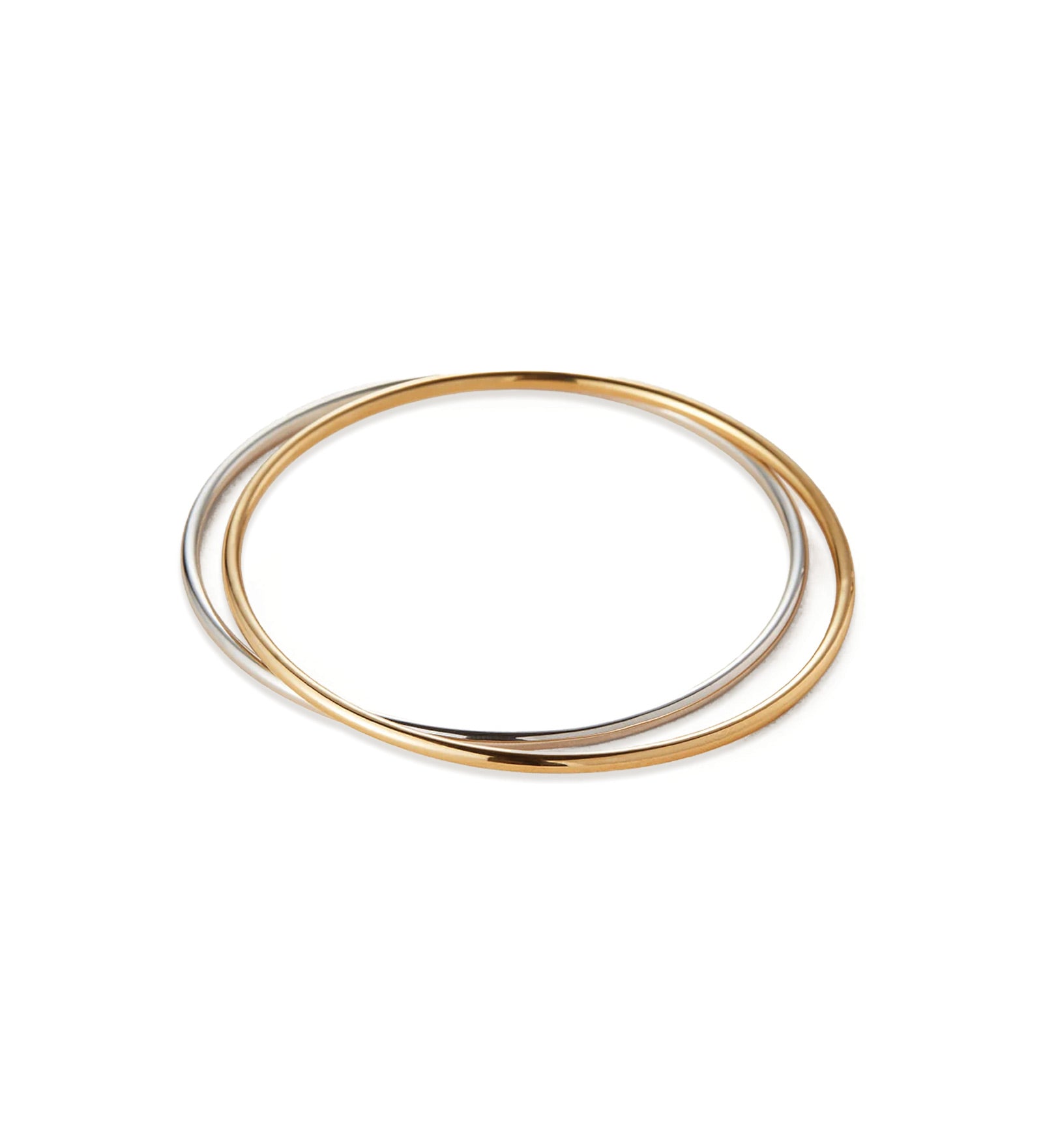Dane Tube Arm Cuff Set 14k Gold Plated, Platinum Plated