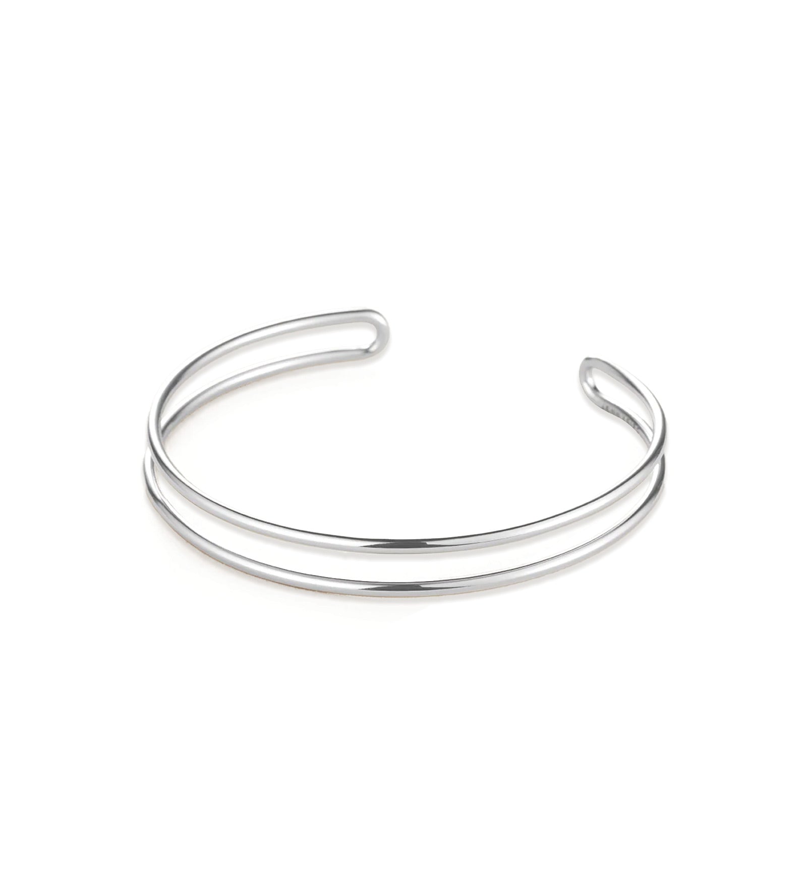 Yaya Arm Cuff Silver Dipped Brass