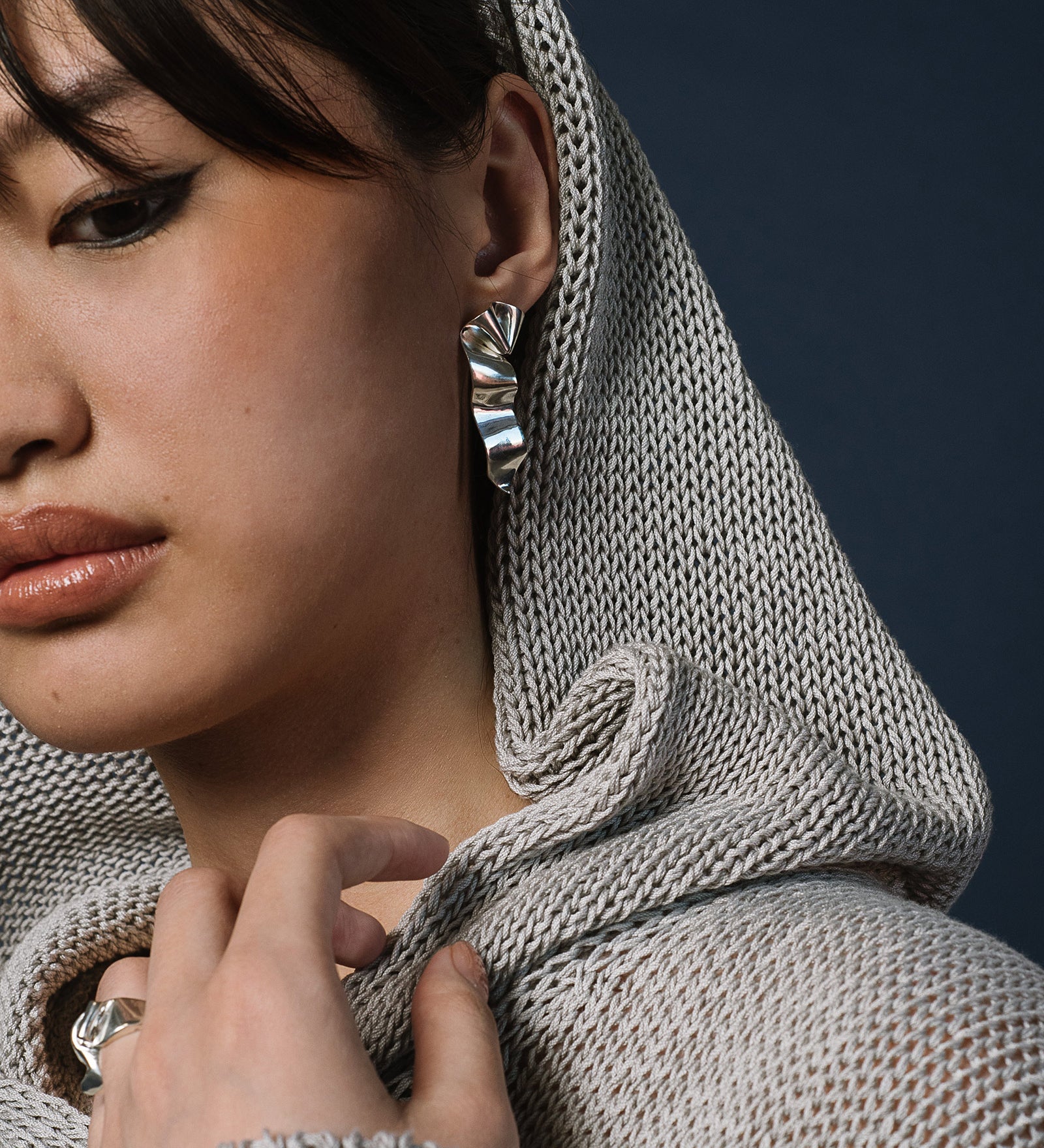 Juliette Earrings Sterling Silver, White Pearl