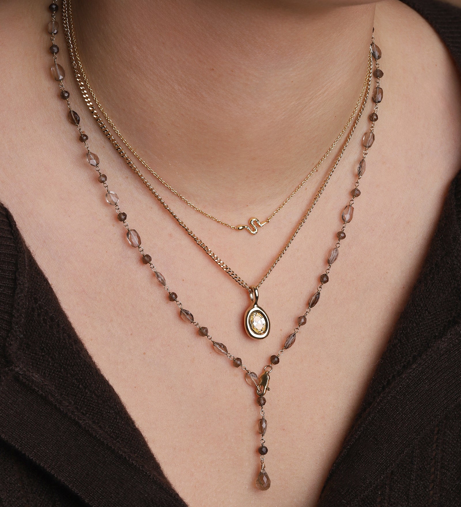 Kara Yoo-Ami Necklace-Necklaces-Blue Ruby Jewellery-Vancouver Canada