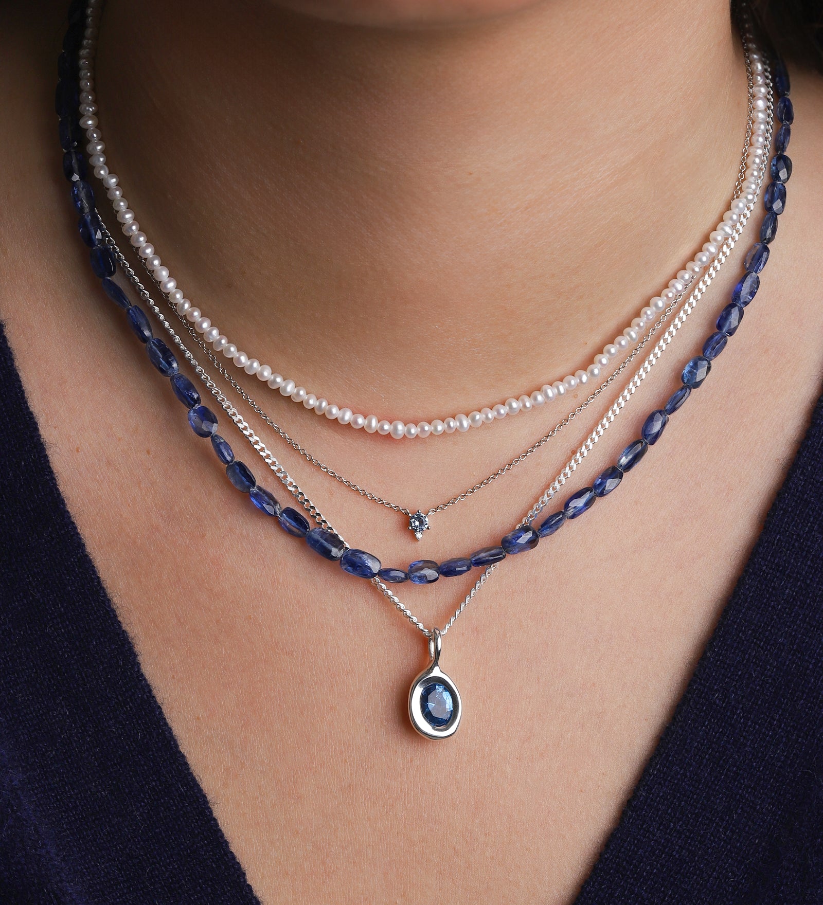 Kara Yoo-Ami Necklace-Necklaces-Blue Ruby Jewellery-Vancouver Canada