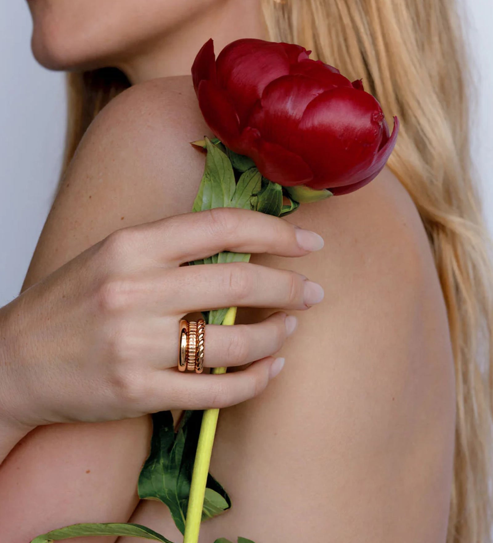 Luv AJ-Kiara Ring Set-Rings-Blue Ruby Jewellery-Vancouver Canada