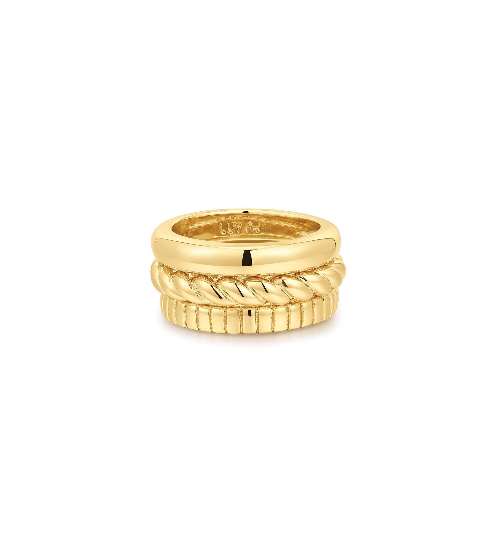 Kiara Ring Set 14k Gold Plated / 5