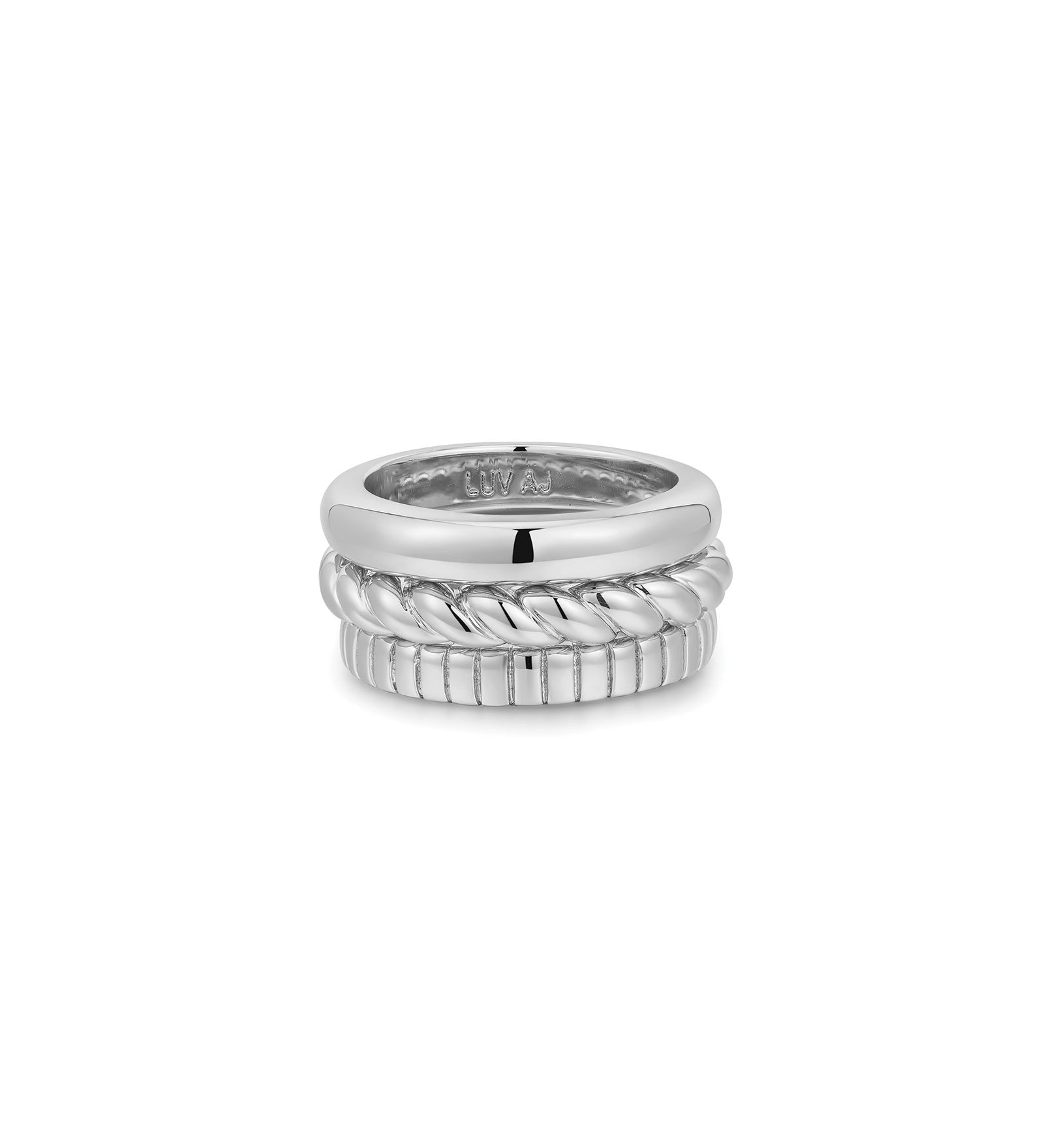 Kiara Ring Set Rhodium Plated / 5