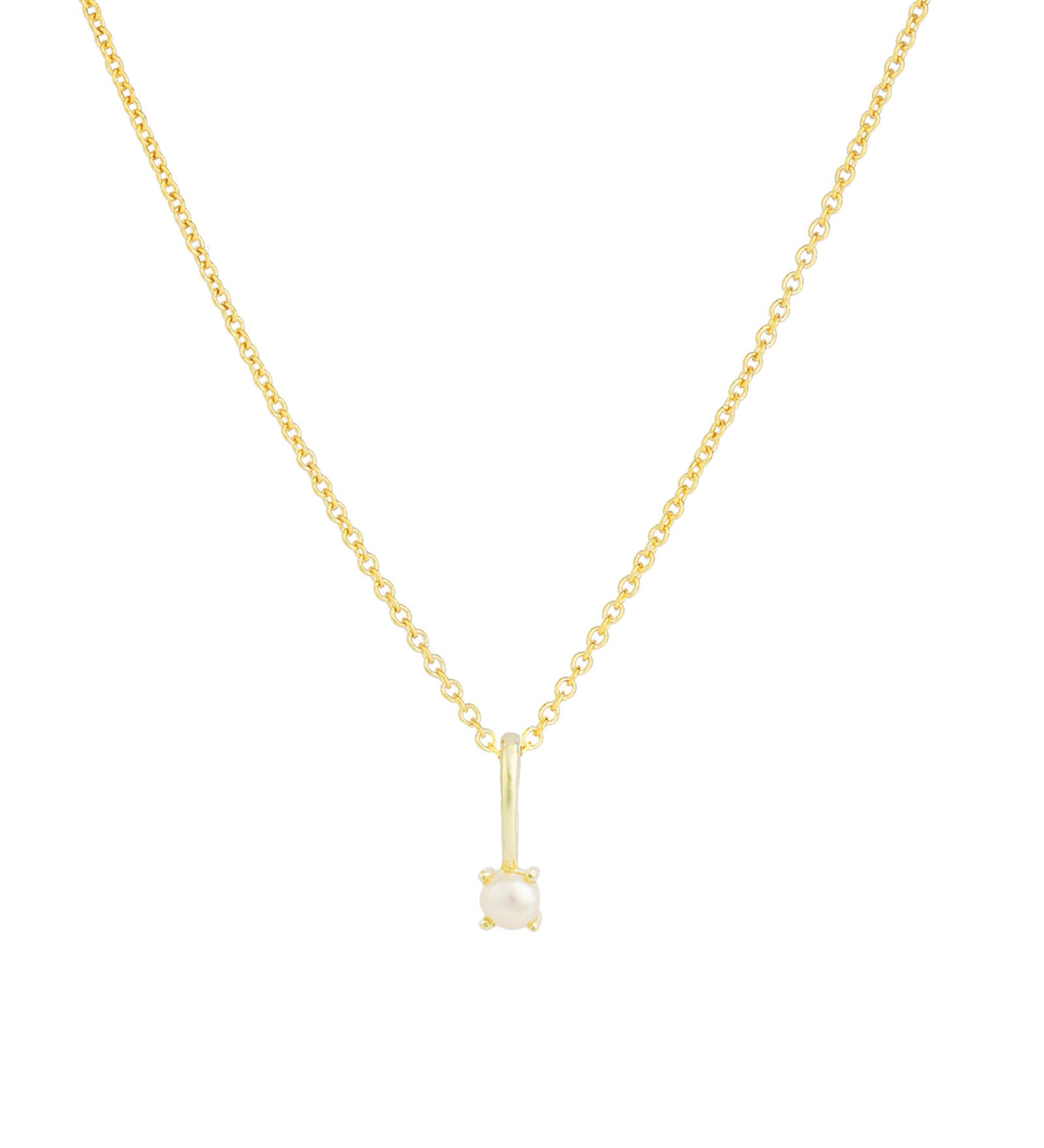 Leah Alexandra-Birthstone Pendant Necklace-Necklaces-14k Gold Vermeil, 14k Gold Filled, Pearl - June-Blue Ruby Jewellery-Vancouver Canada