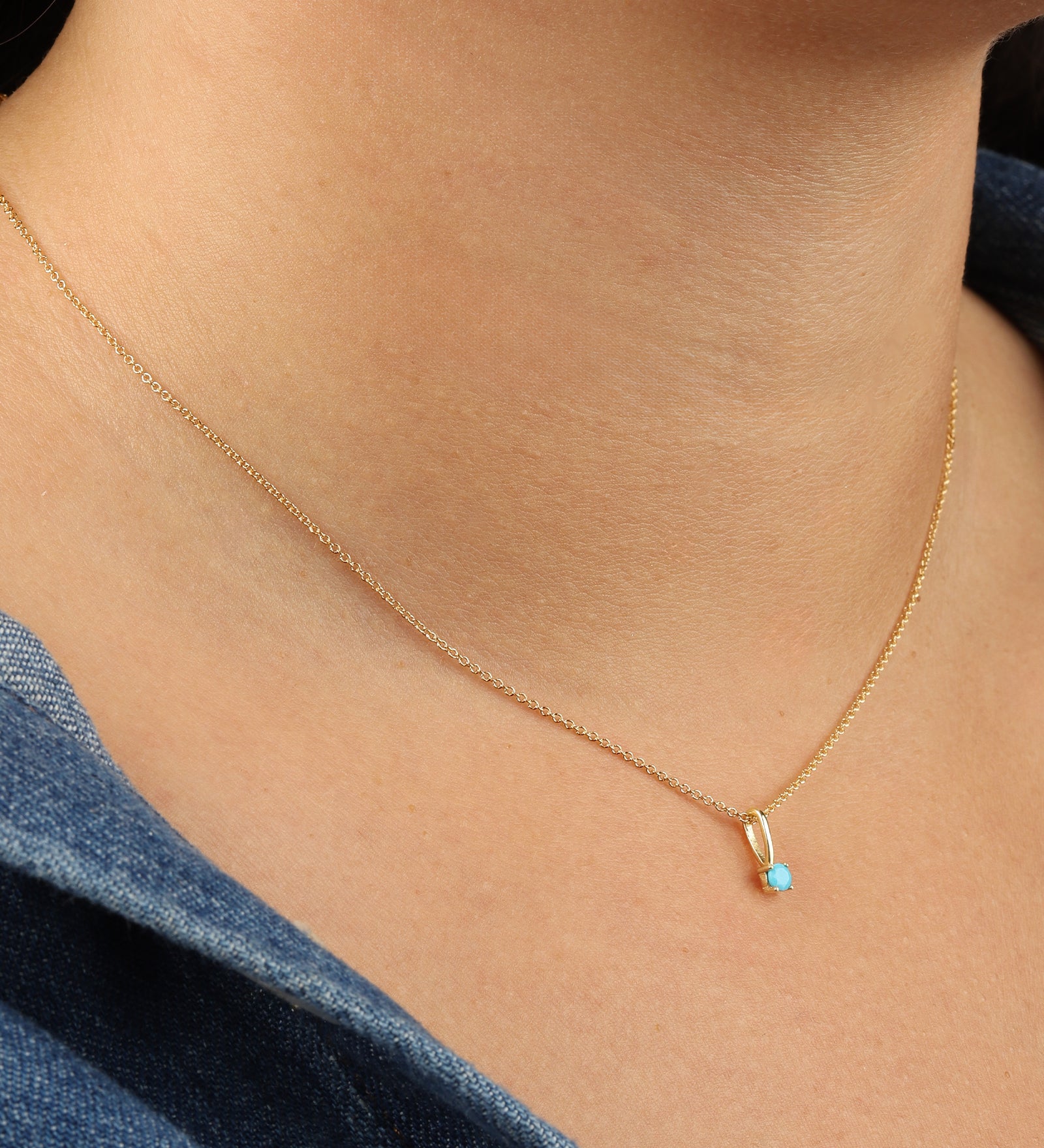 Leah Alexandra-Birthstone Pendant Necklace-Necklaces-Blue Ruby Jewellery-Vancouver Canada