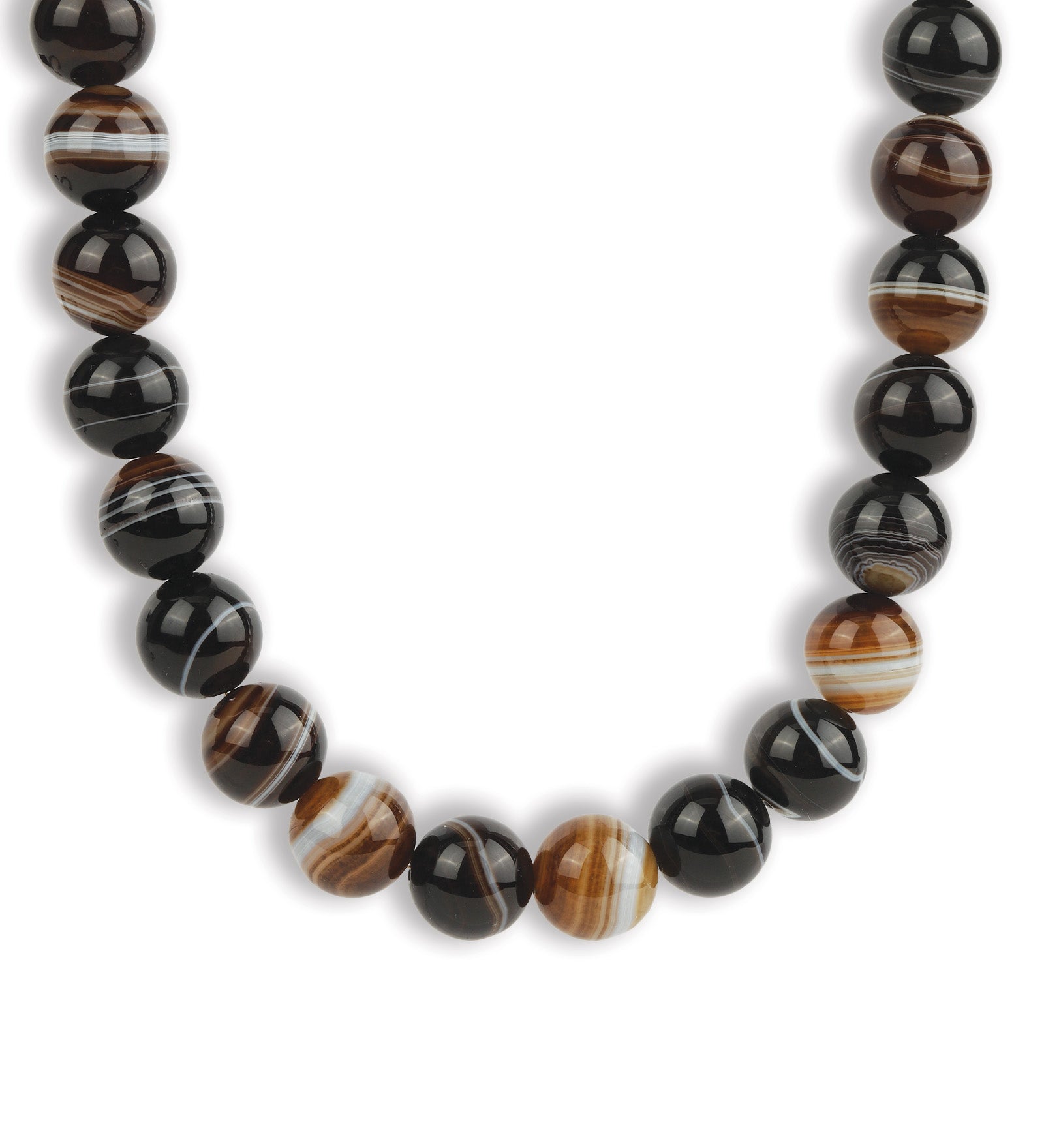 Lunita Luz-Chunky Beaded Necklace | 14mm-Necklaces-Gold, Madagascar Agate-Blue Ruby Jewellery-Vancouver Canada