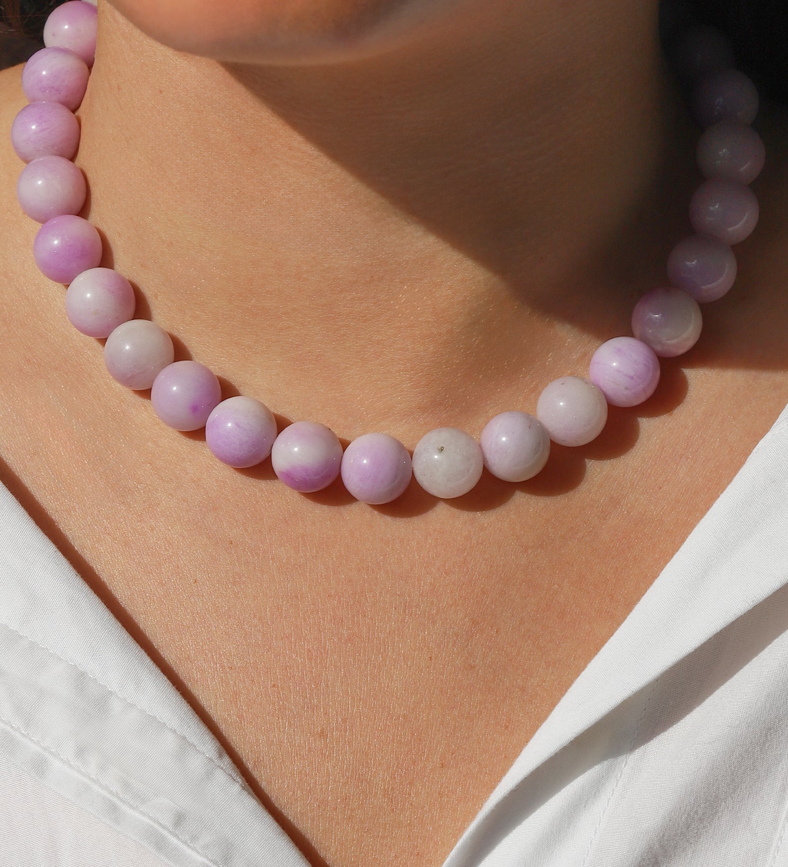 Lunita Luz-Chunky Beaded Necklace | 14mm-Necklaces-Blue Ruby Jewellery-Vancouver Canada