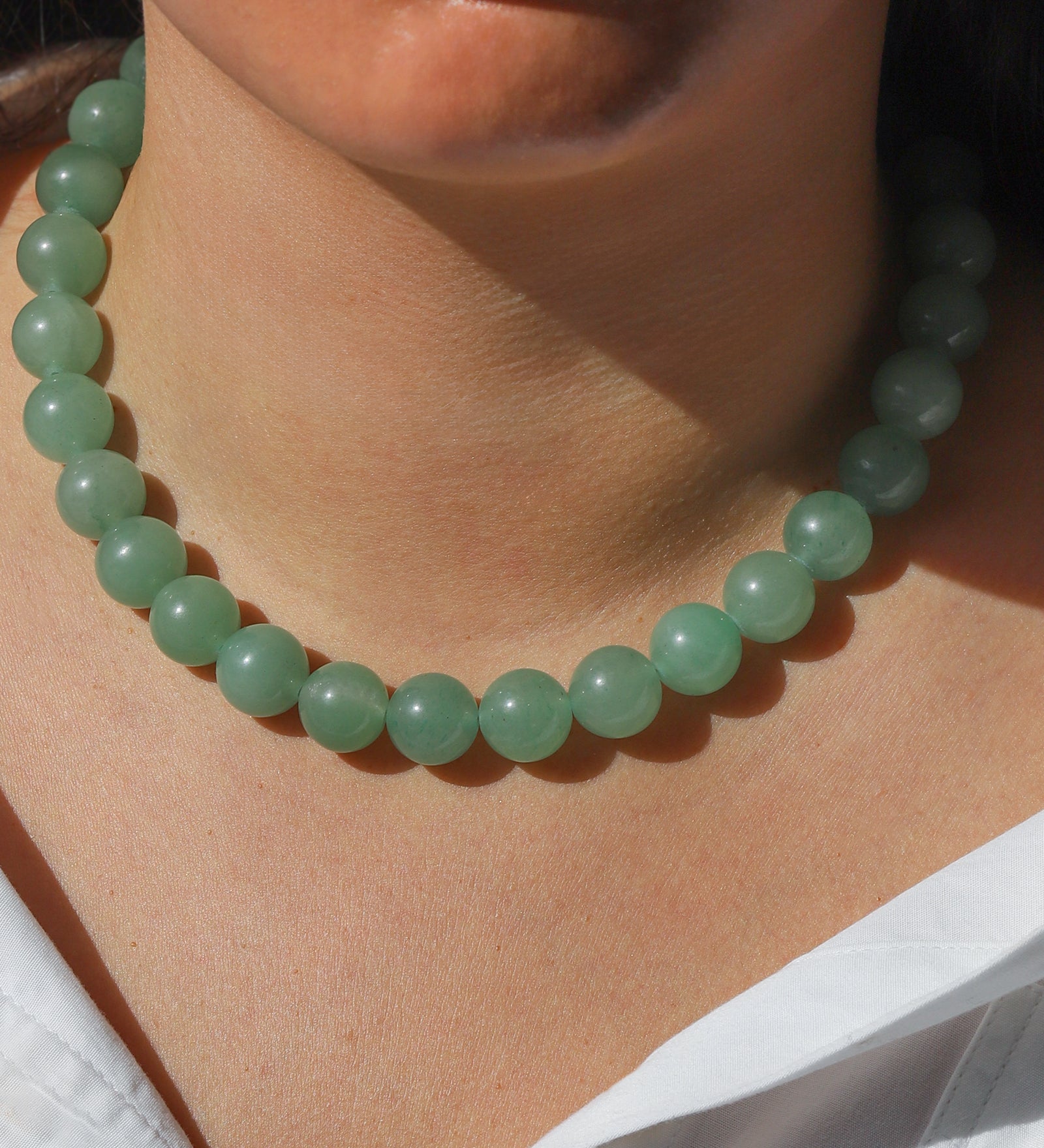 Lunita Luz-Chunky Beaded Necklace | 14mm-Necklaces-Blue Ruby Jewellery-Vancouver Canada