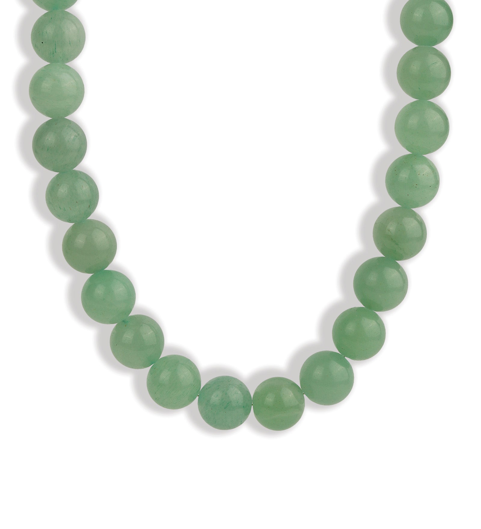 Lunita Luz-Chunky Beaded Necklace | 14mm-Necklaces-Gold, Green Aventurine-Blue Ruby Jewellery-Vancouver Canada