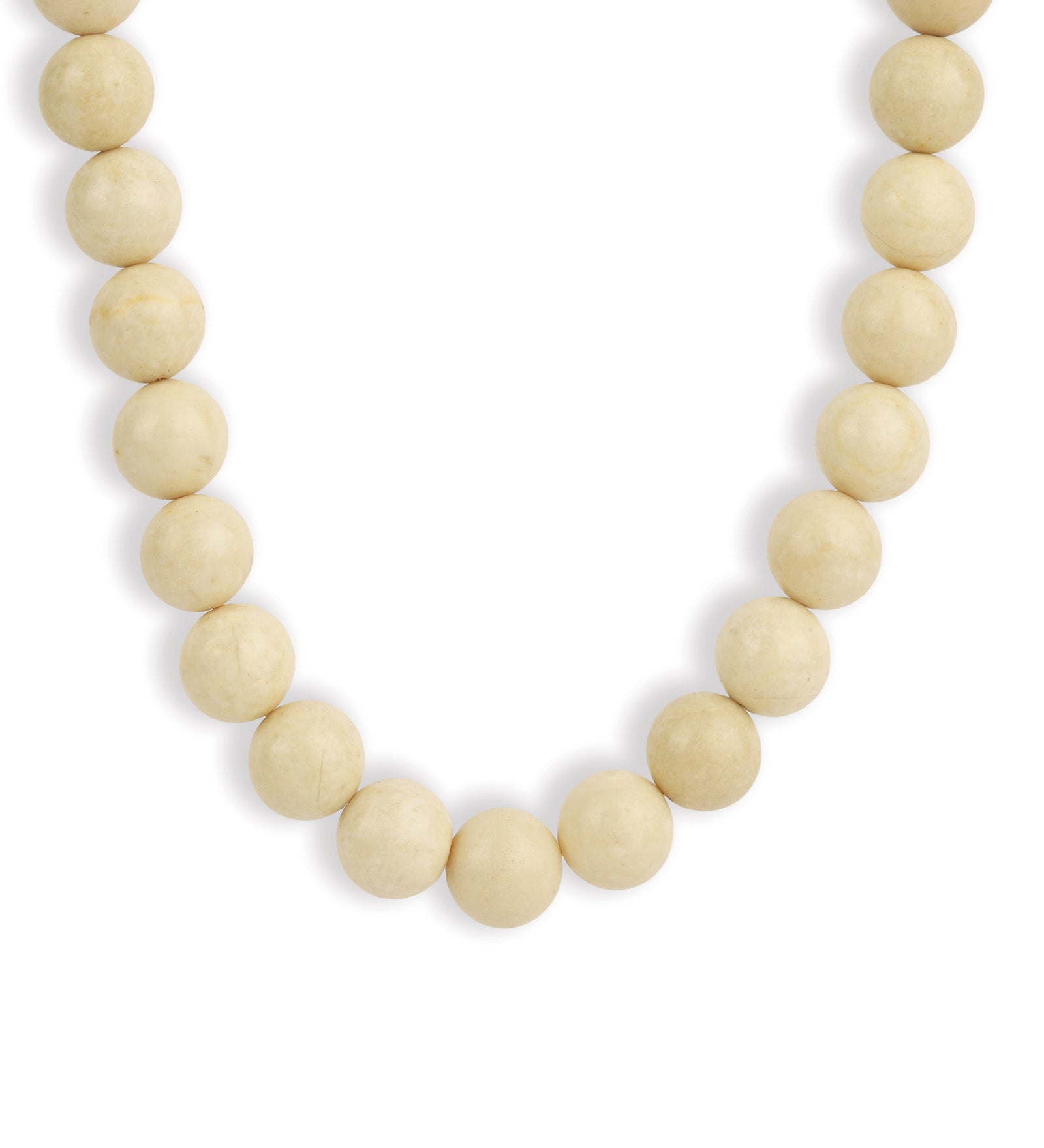 Lunita Luz-Chunky Beaded Necklace | 12mm-Necklaces-Gold, Riverstone-Blue Ruby Jewellery-Vancouver Canada