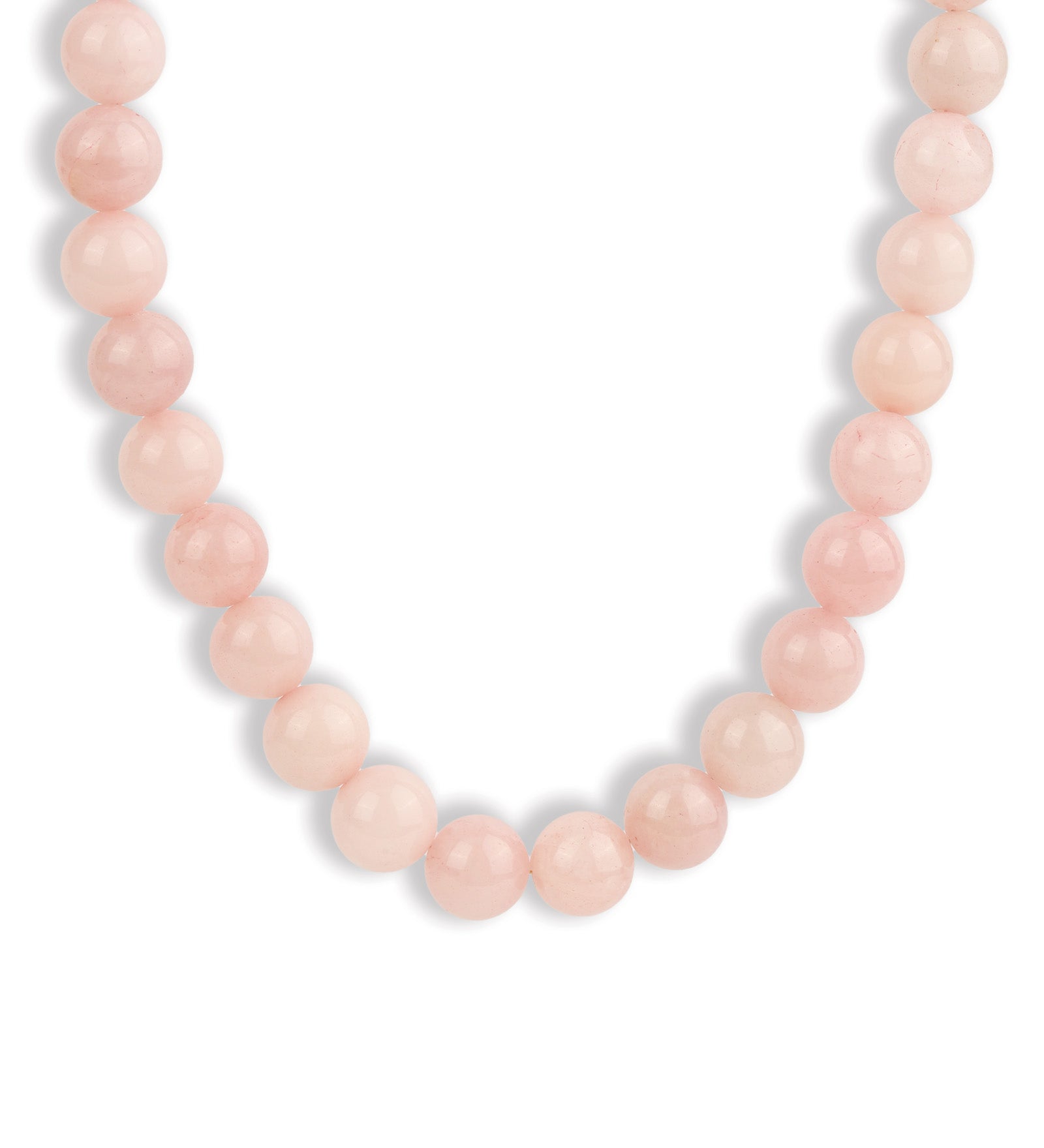 Lunita Luz-Chunky Beaded Necklace | 12mm-Necklaces-Gold, Rose Quartz-Blue Ruby Jewellery-Vancouver Canada