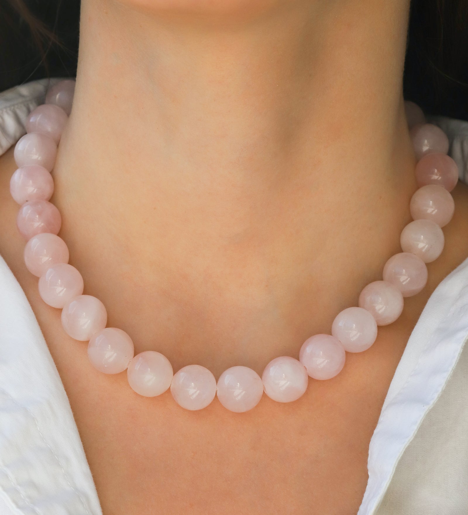 Lunita Luz-Chunky Beaded Necklace | 14mm-Necklaces-Blue Ruby Jewellery-Vancouver Canada