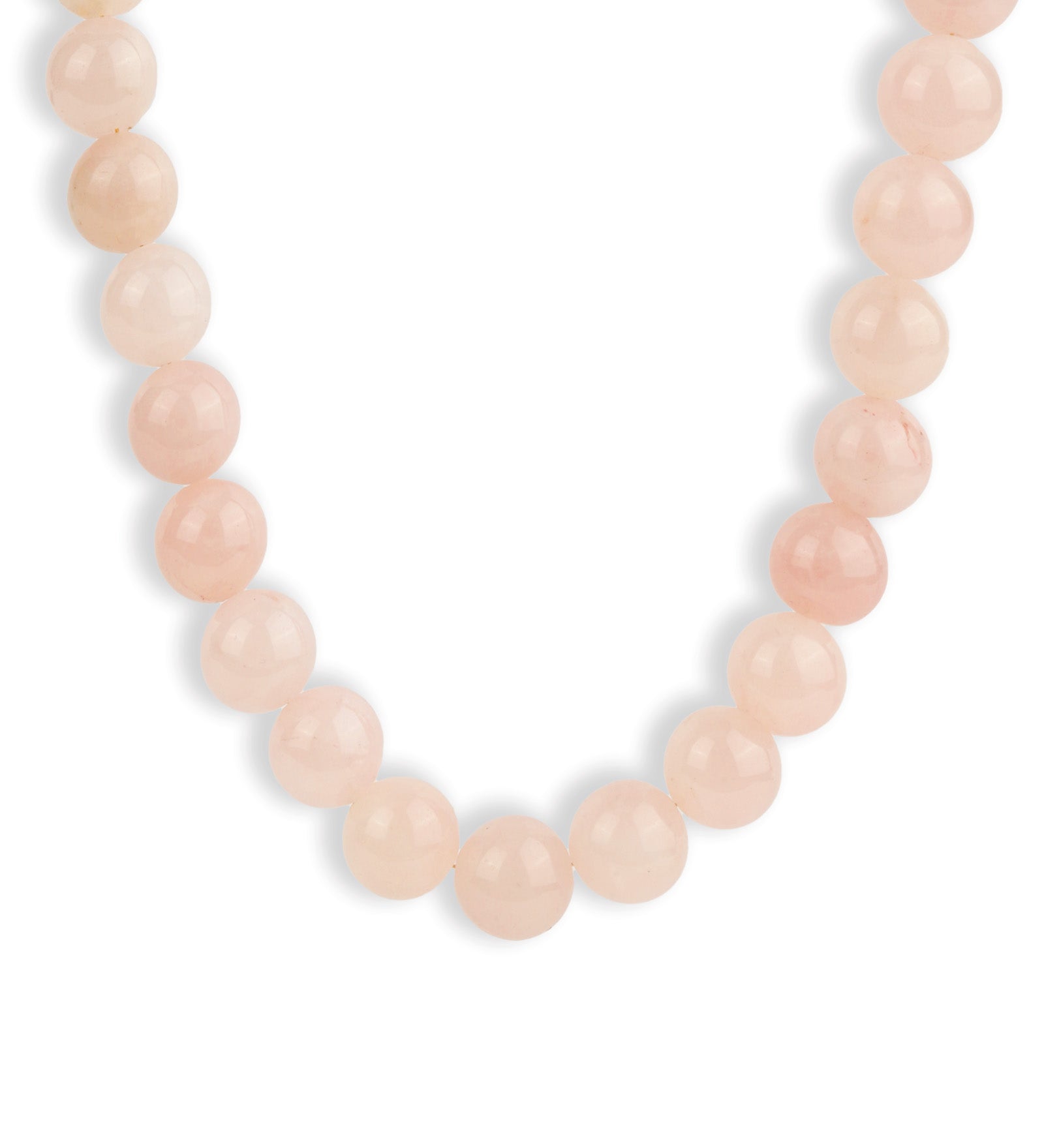 Lunita Luz-Chunky Beaded Necklace | 14mm-Necklaces-Gold, Rose Quartz-Blue Ruby Jewellery-Vancouver Canada