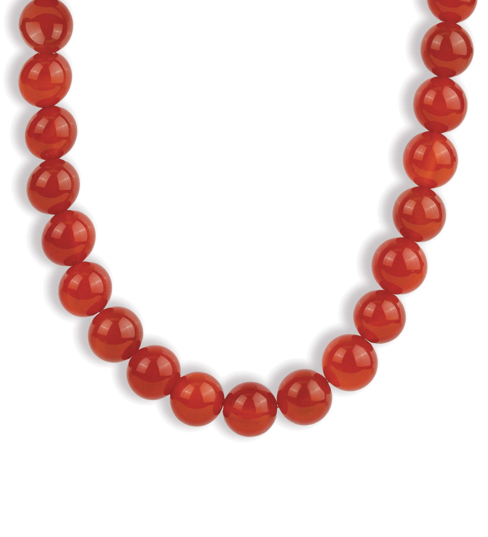 Lunita Luz-Chunky Beaded Necklace | 12mm-Necklaces-Gold, Carnelian-Blue Ruby Jewellery-Vancouver Canada