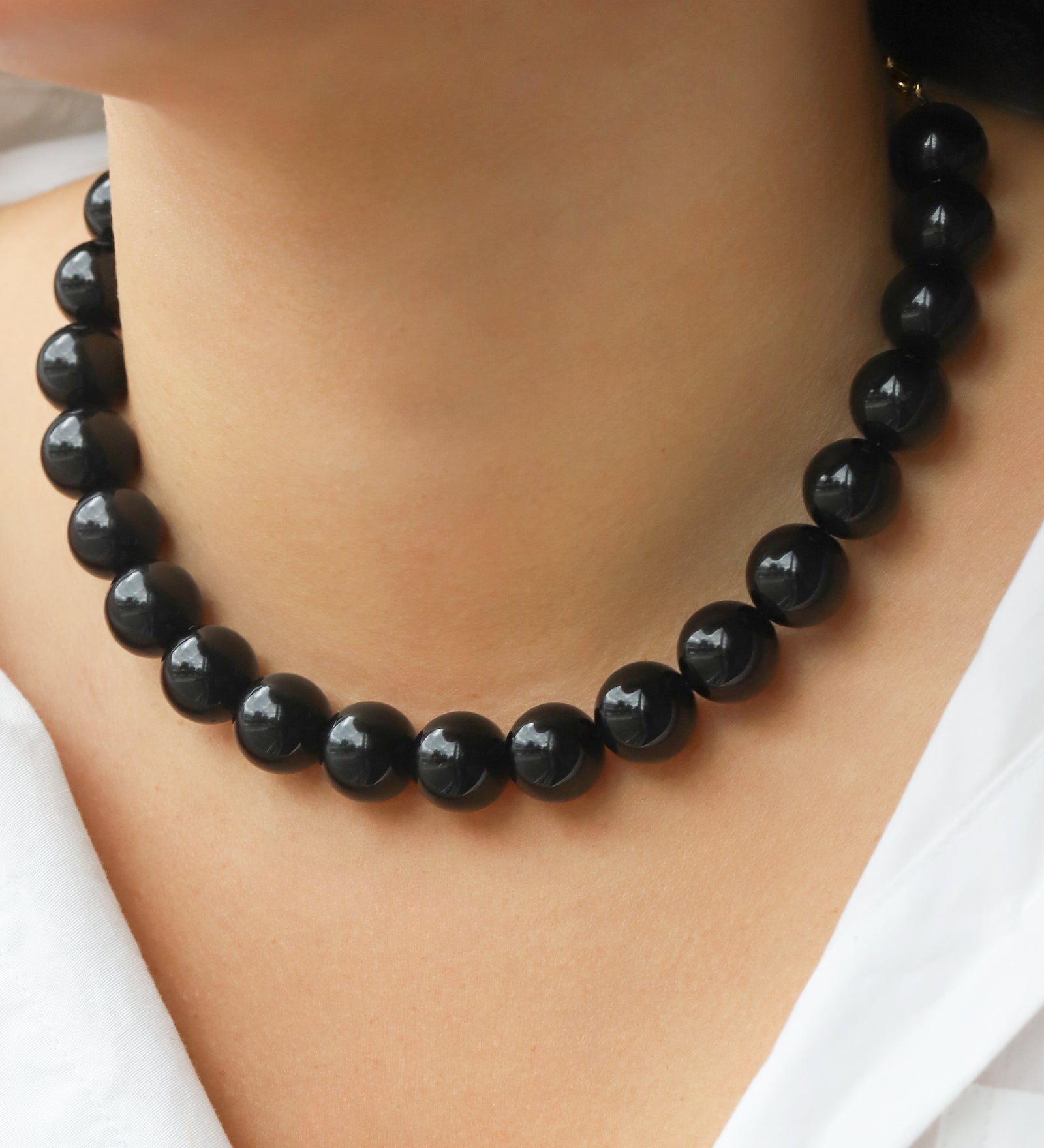 Lunita Luz-Chunky Beaded Necklace | 14mm-Necklaces-Blue Ruby Jewellery-Vancouver Canada