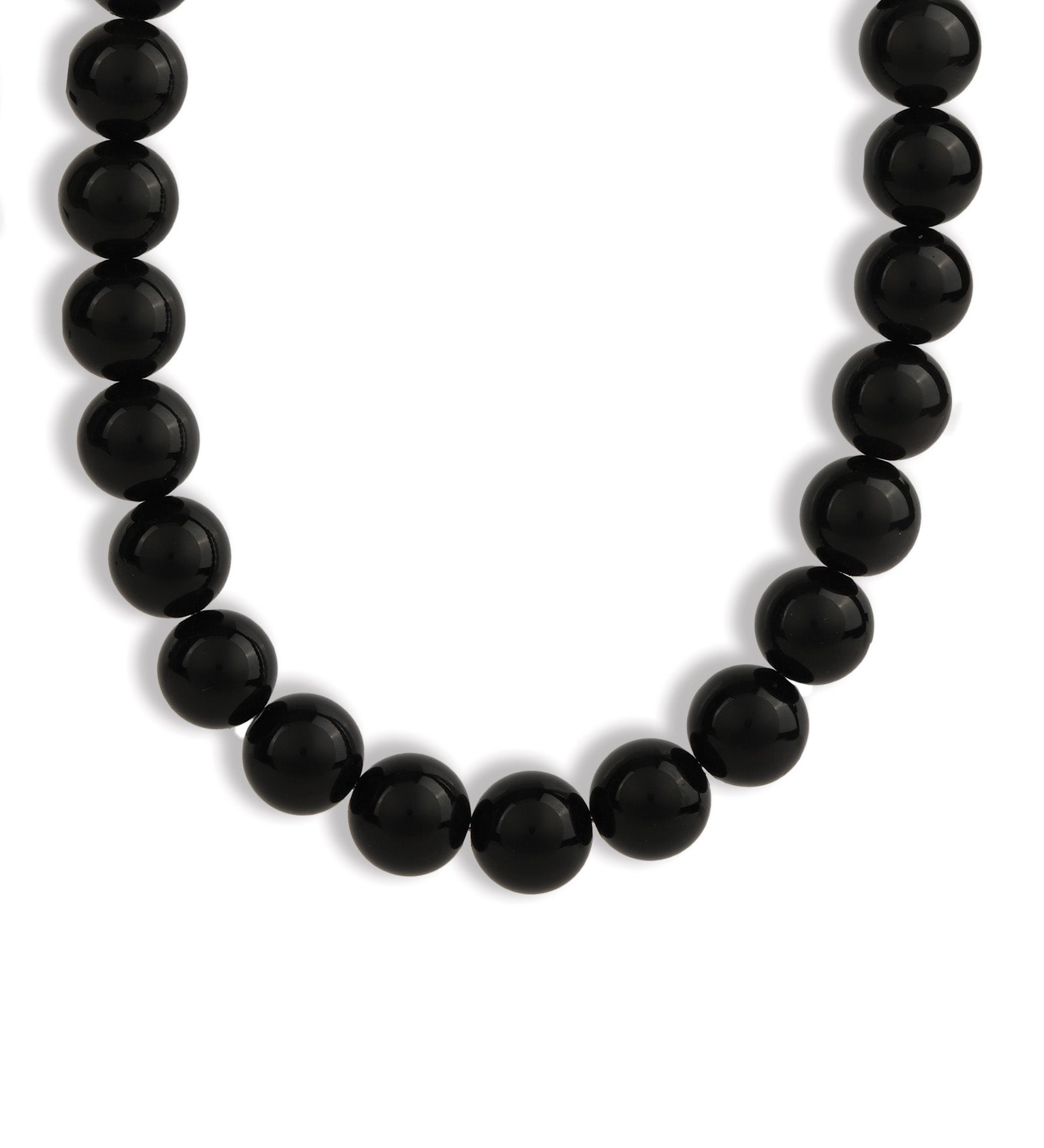 Lunita Luz-Chunky Beaded Necklace | 14mm-Necklaces-Gold, Rainbow Obsidian-Blue Ruby Jewellery-Vancouver Canada