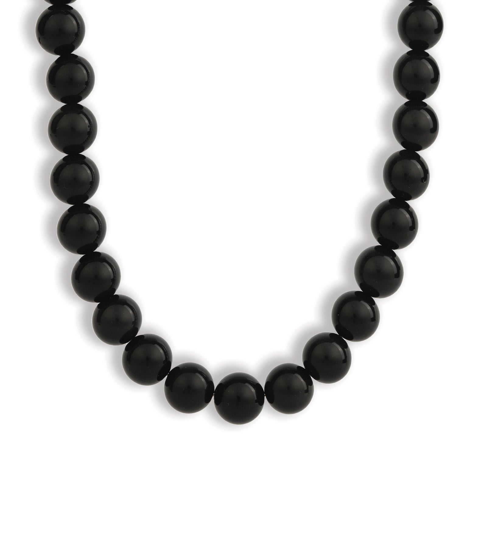 Lunita Luz-Chunky Beaded Necklace | 12mm-Necklaces-Gold, Rainbow Obsidian-Blue Ruby Jewellery-Vancouver Canada