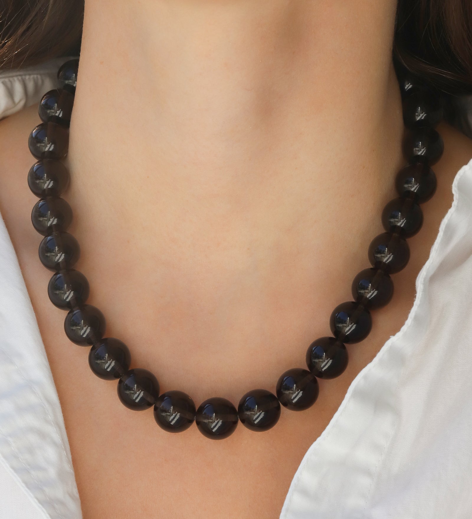 Lunita Luz-Chunky Beaded Necklace | 14mm-Necklaces-Blue Ruby Jewellery-Vancouver Canada