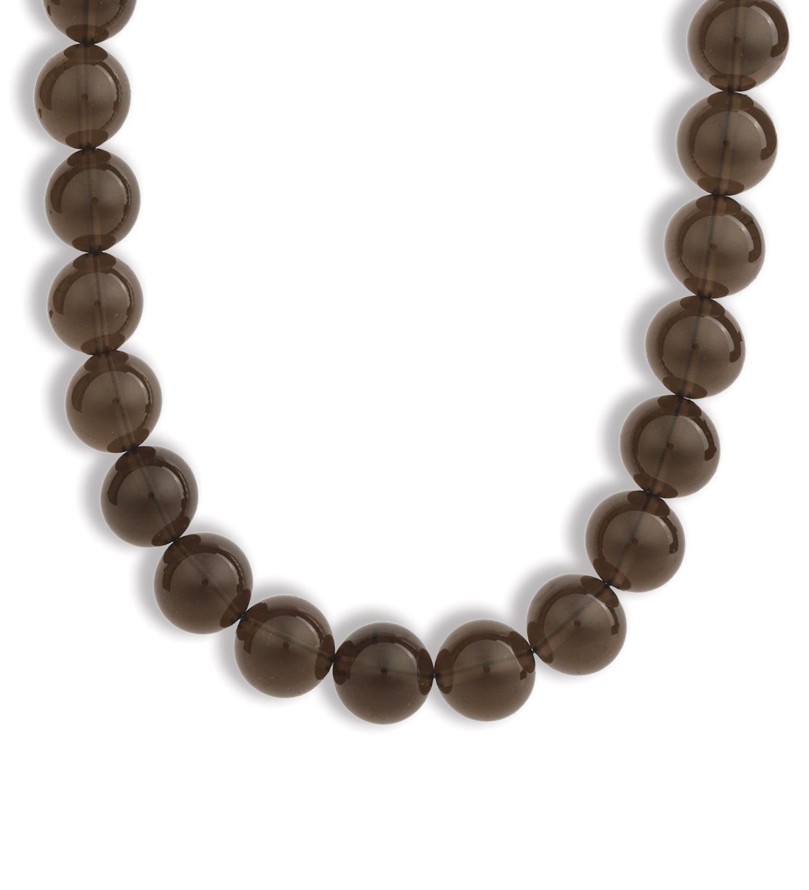 Lunita Luz-Chunky Beaded Necklace | 14mm-Necklaces-Silver, Ice Obsidian-Blue Ruby Jewellery-Vancouver Canada