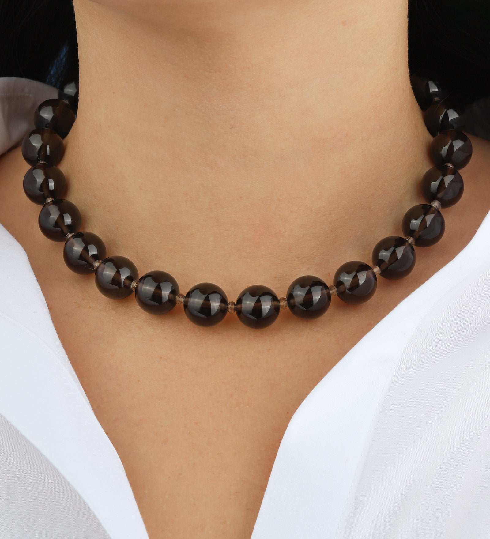 Lunita Luz-Mixed Shape Chunky Stone Necklace | 14mm-Necklaces-Blue Ruby Jewellery-Vancouver Canada