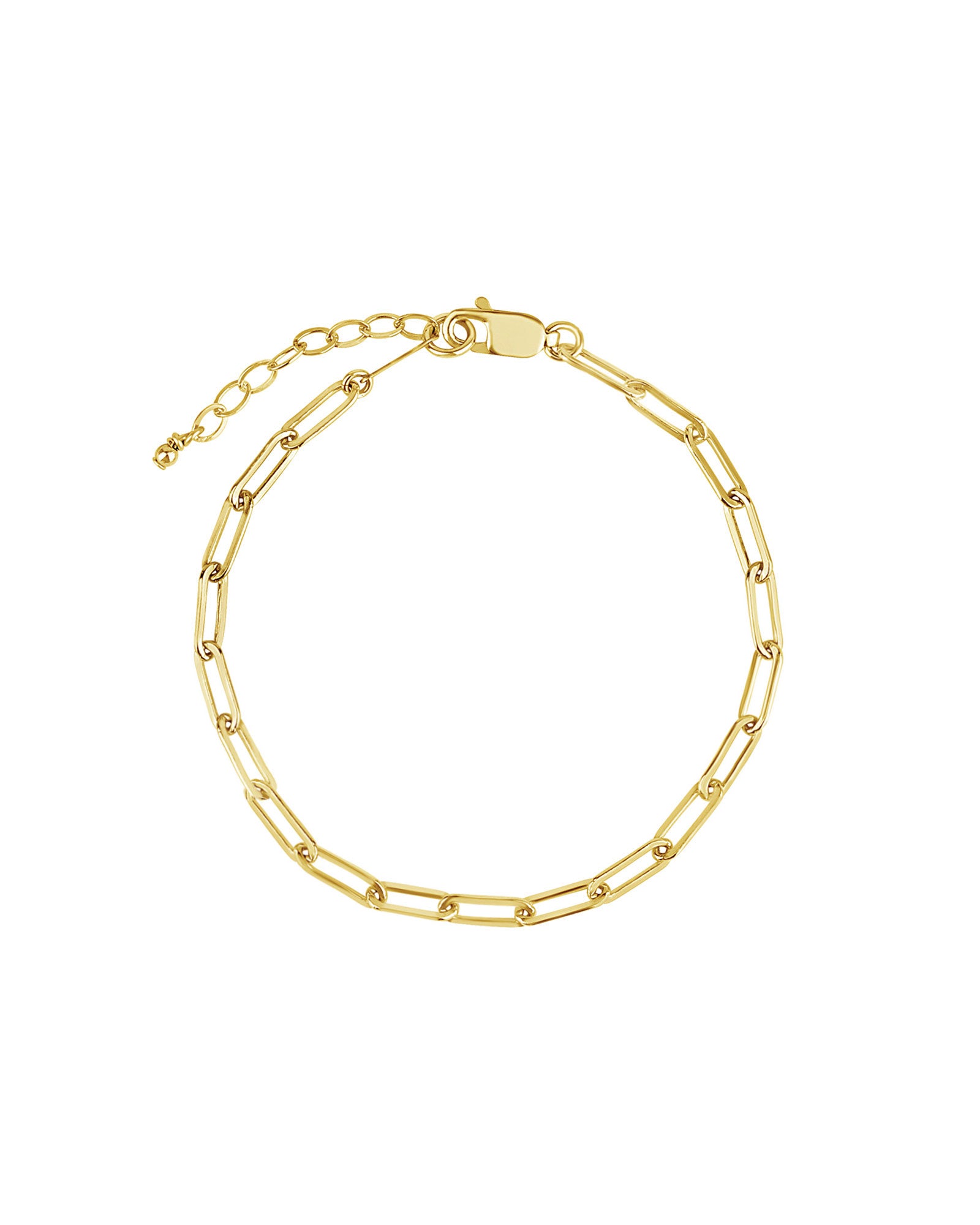Blue Ruby Jewellery Paperclip Chain Bracelet